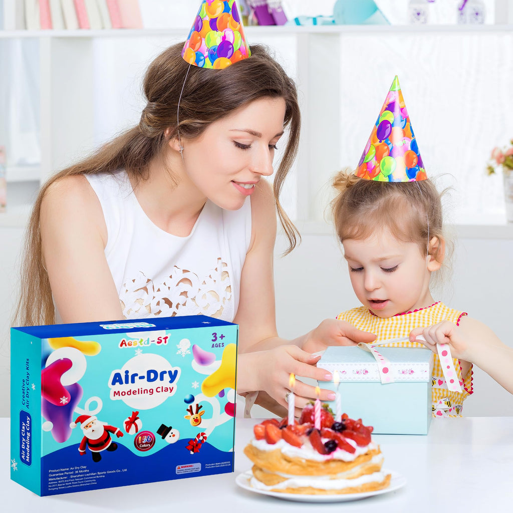 Air Dry Clay 102 Colors, Modeling Clay for Kids, Magic Clay, DIY Molding Clay Kit with Sculpting Tools, Soft and Non-Sticky, Arts and Crafts Gift for Boys Girls Kids