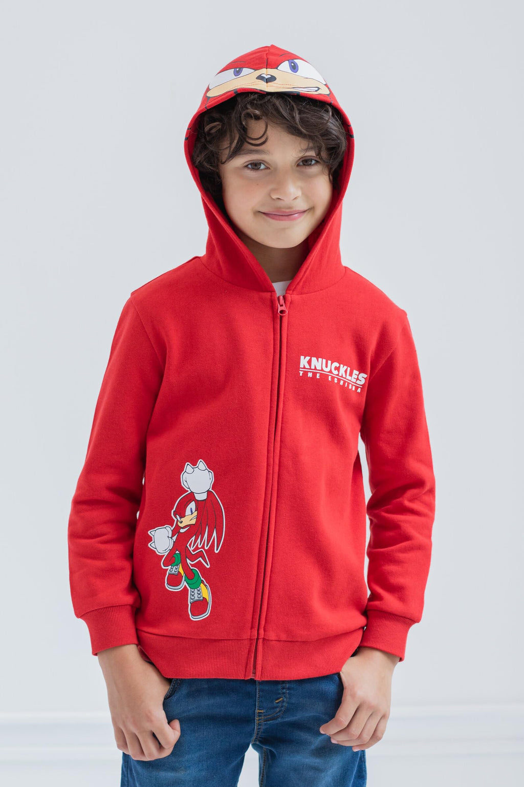 SEGA Sonic the Hedgehog Cosplay Fleece Zip-Up Hoodie Toddler to Big Kid