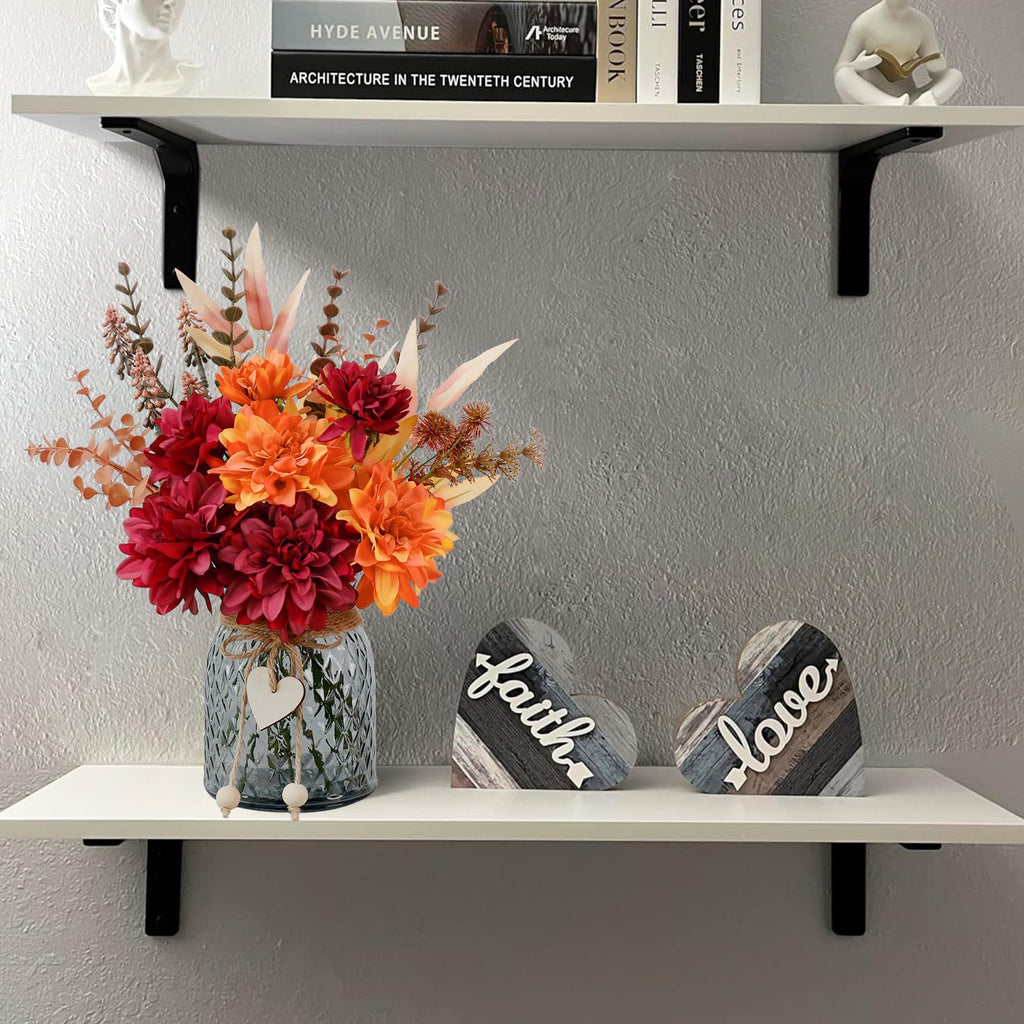 Leftover Fake Flowers in Vase,Faux Flowers in Vase,Table Centerpieces for Dining Room,Flower Centerpieces for Tables,Artificial Flowers,Kitchen Decor,Coffee Table Decor