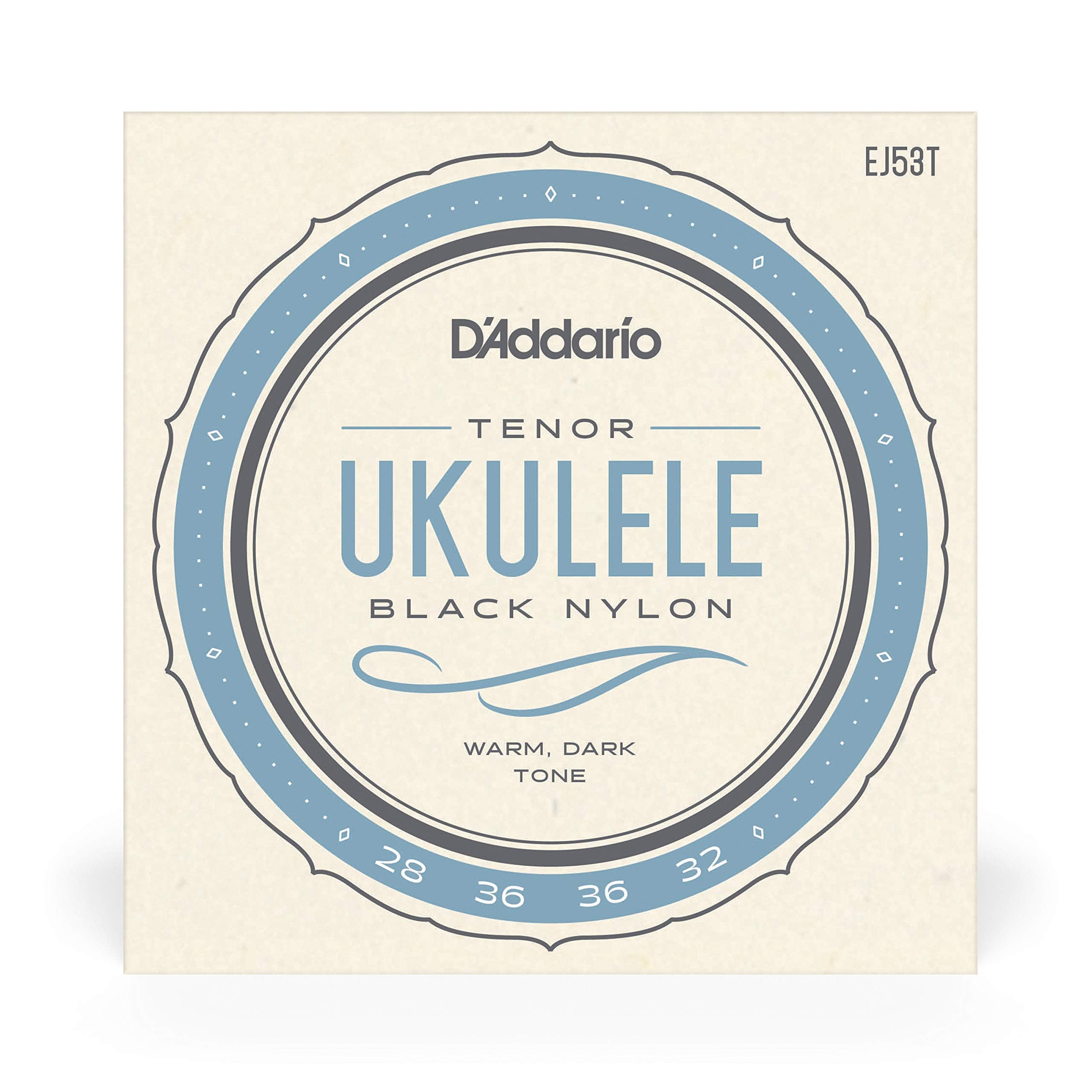 D'Addario Baritone Ukulele Strings, Fluorocarbon, EJ99B, 4-String Set, Pack of 1