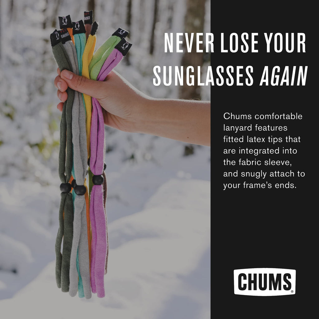Chums Original Cotton Retainer - Unisex Eyewear Keeper for Sunglasses & Glasses - Adjustable Fit, Washable & Made in USA