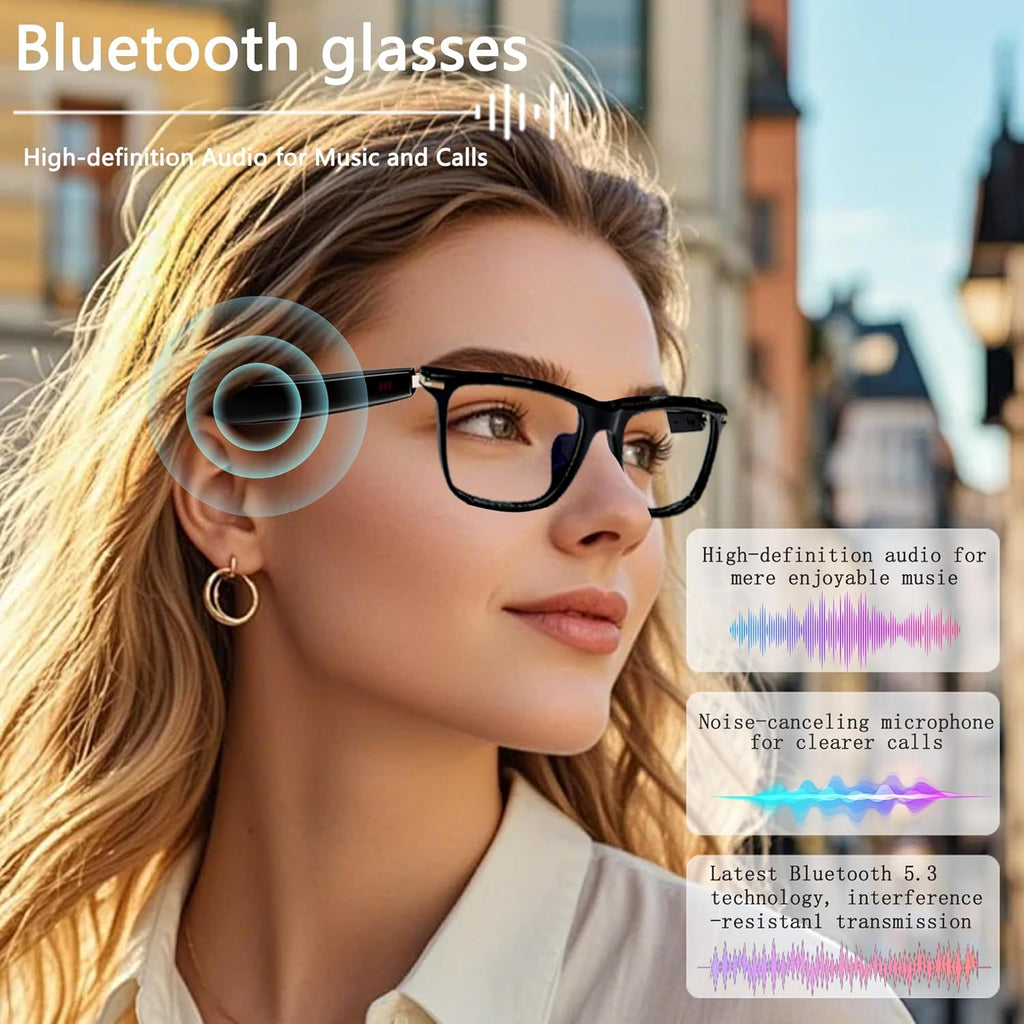 AI Smart Glasses,AI Chat Deepseek R1 and Gemini-2.5 with 164 Translations Supported,Bluetooth Glasses for Men Women,Music Playback & Hands-Free Calling,Physical Color Changing Lens,IP67 Waterproof