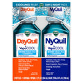 Vicks DayQuil & NyQuil SEVERE Cold & Flu Medicine, Relief for Headache, Fever, Sore Throat, Minor Aches & Pains, Nasal Congestion, Sinus Pressure, Stuffy Nose, and Cough, Co-Pack, 2 x 12 OZ