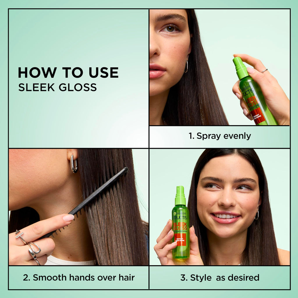 Garnier Fructis Style Brilliantine Shine Glossing Spray 3 Oz (Pack of 3)
