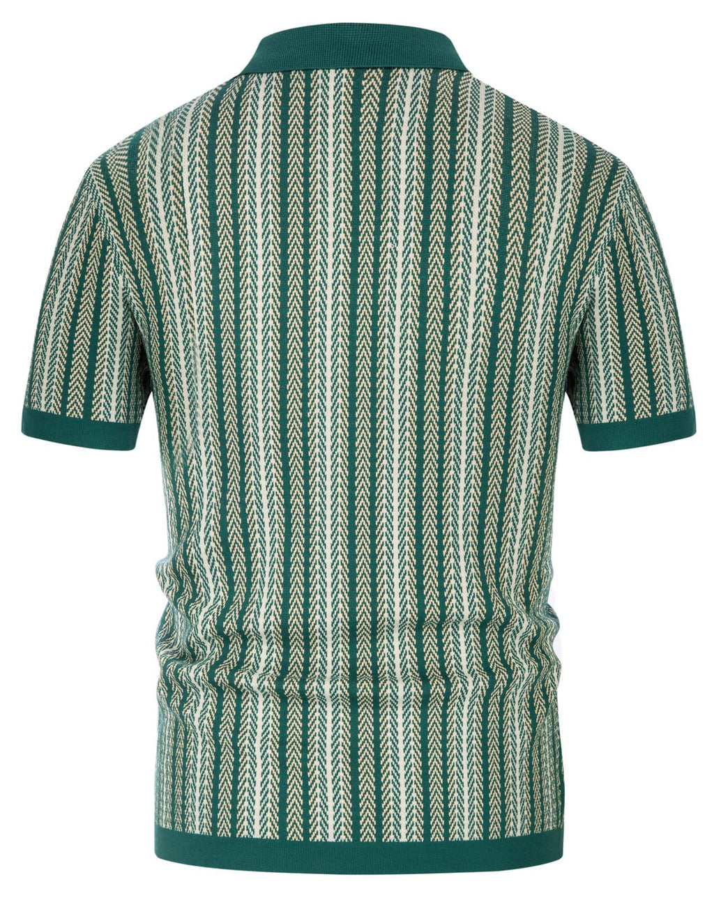PJ PAUL JONES Men's Polo Shirts Retro Knit Shirt Vintage Striped Shirt