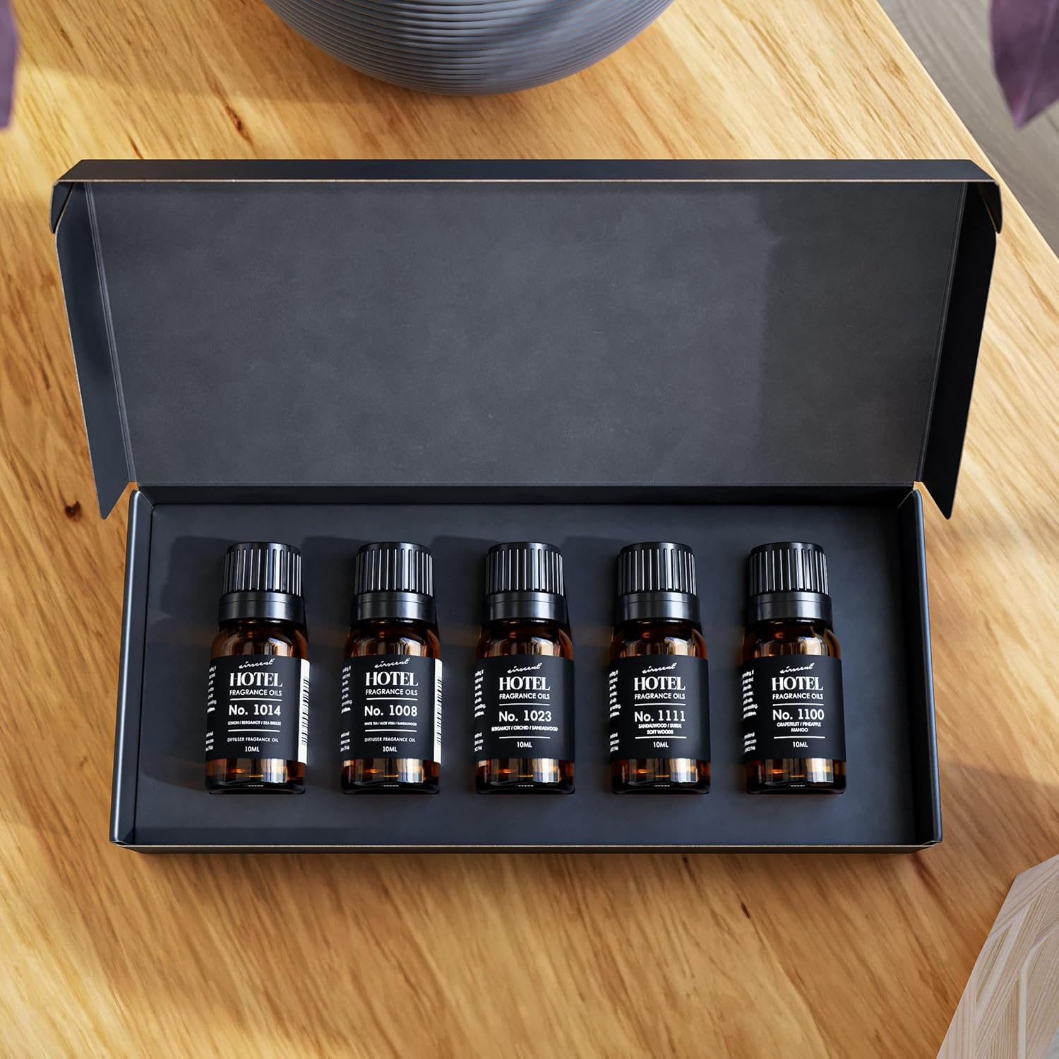 AirScent Hotel Diffuser Oil Gift Set - Buyers’ Best Picks - 10 mL, 0.34 fl oz Hotel Fragrance Oil Gift Set - Inspired by the Baccarat NYC, My Way and Capri Brezza and Other Hotel Scent Samples