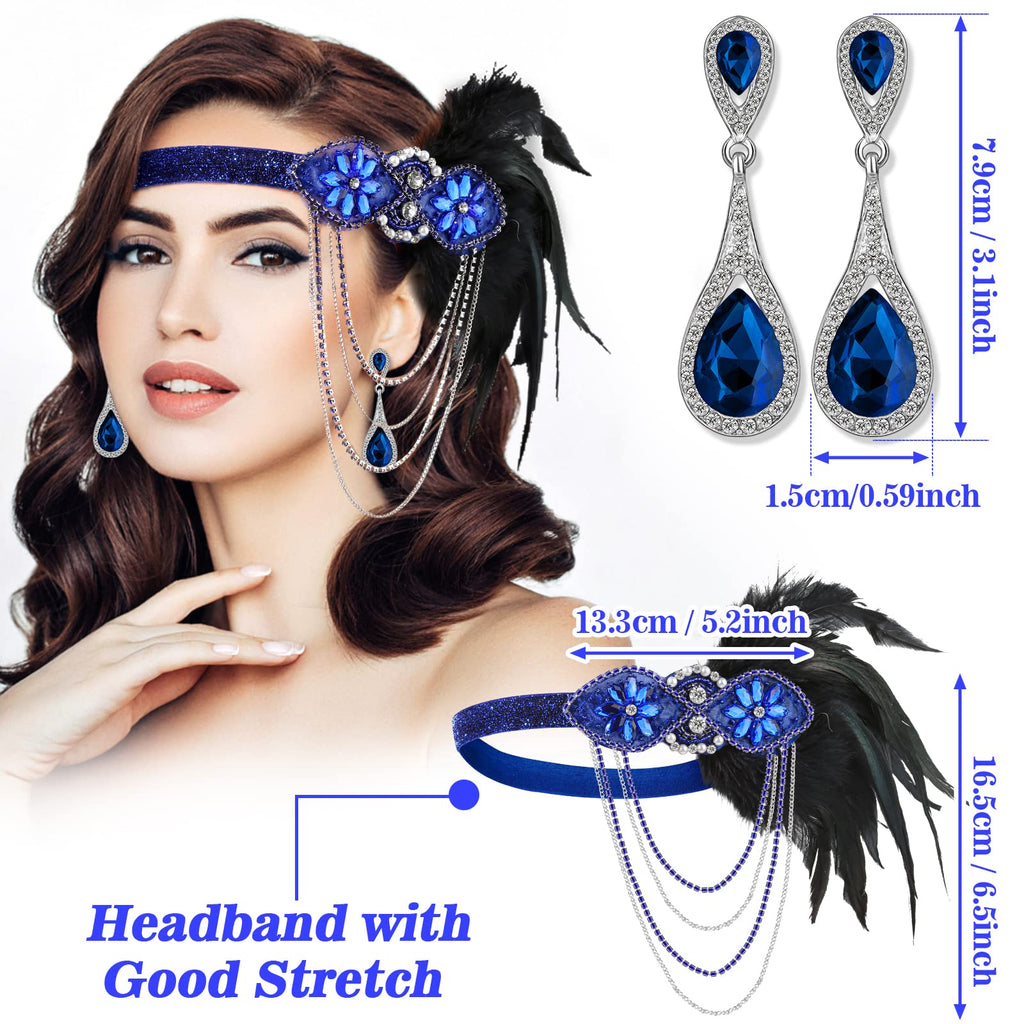 Cridoz Flapper Accessories for Women - 1920s Gatsby & Roaring 20s Style