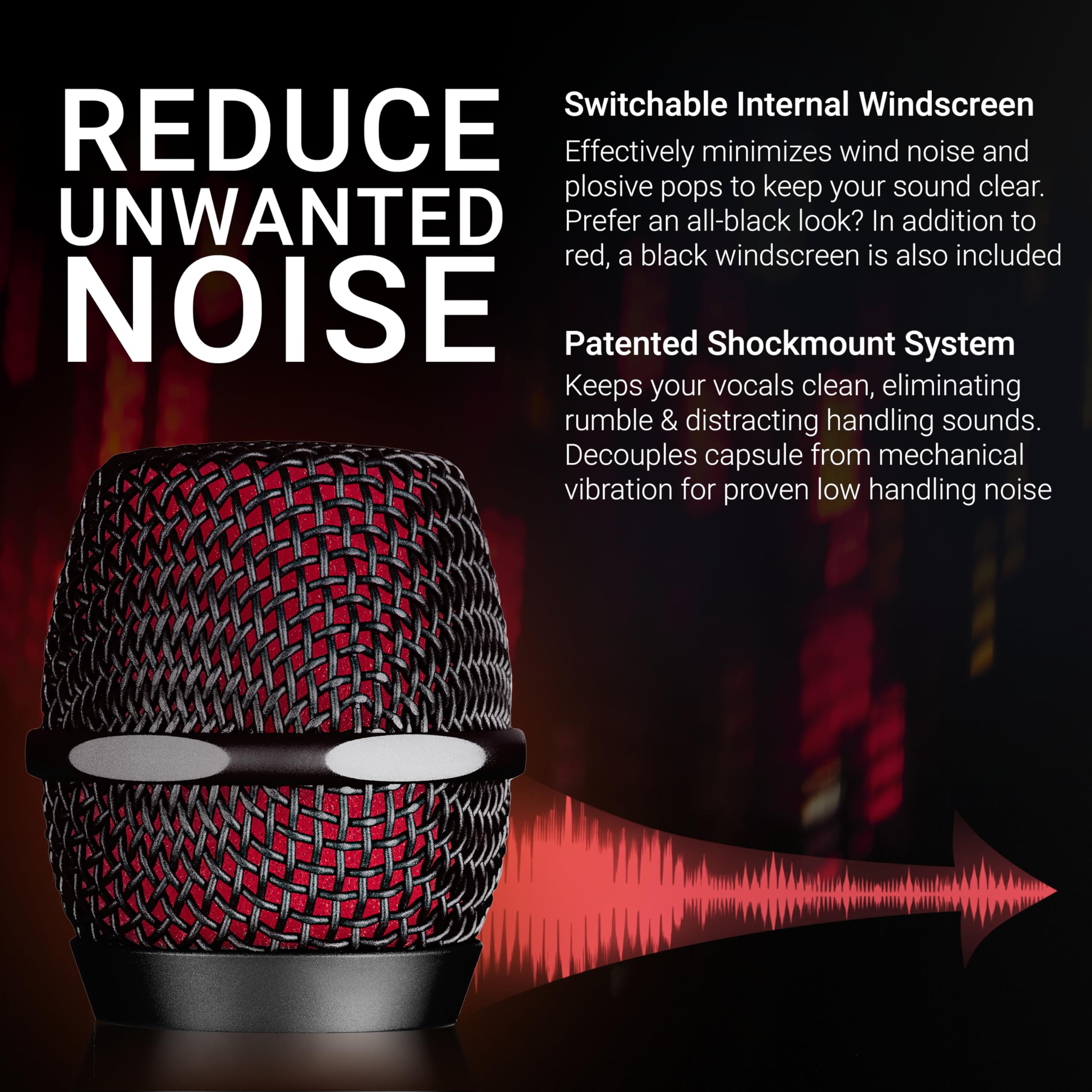 SE ELECTRONICS V7 MC1 Wireless Microphone Capsule - Compatible with Shure Wireless Transmitters - Professional Dynamic Microphone for Singing, Speech & Music Studio Recording (Black)
