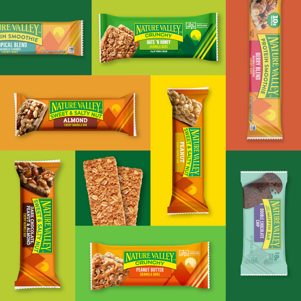 Nature Valley Crispy Creamy Wafer Bars, Blueberry, Whole Grain, 5 Bars, 6.5 oz