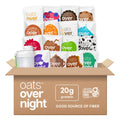 Oats Overnight Ultimate Variety Pack - High Protein, 5g Fiber Breakfast Protein Shake - Gluten Free Oatmeal, Non GMO High Protein Oatmeal - Green Apple Cinnamon, Coconut Cream Pie & More (16 Pack)