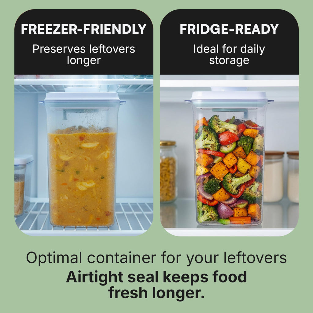 Bop Top Airtight Food Storage Containers with Lid 13.5 Cups / 108 oz | Kitchen Canister Sets | Air Tight Pantry Container | Pop Top Dry Food Storage Containers for Snacks, Sugar, Flour, Baking, Pasta