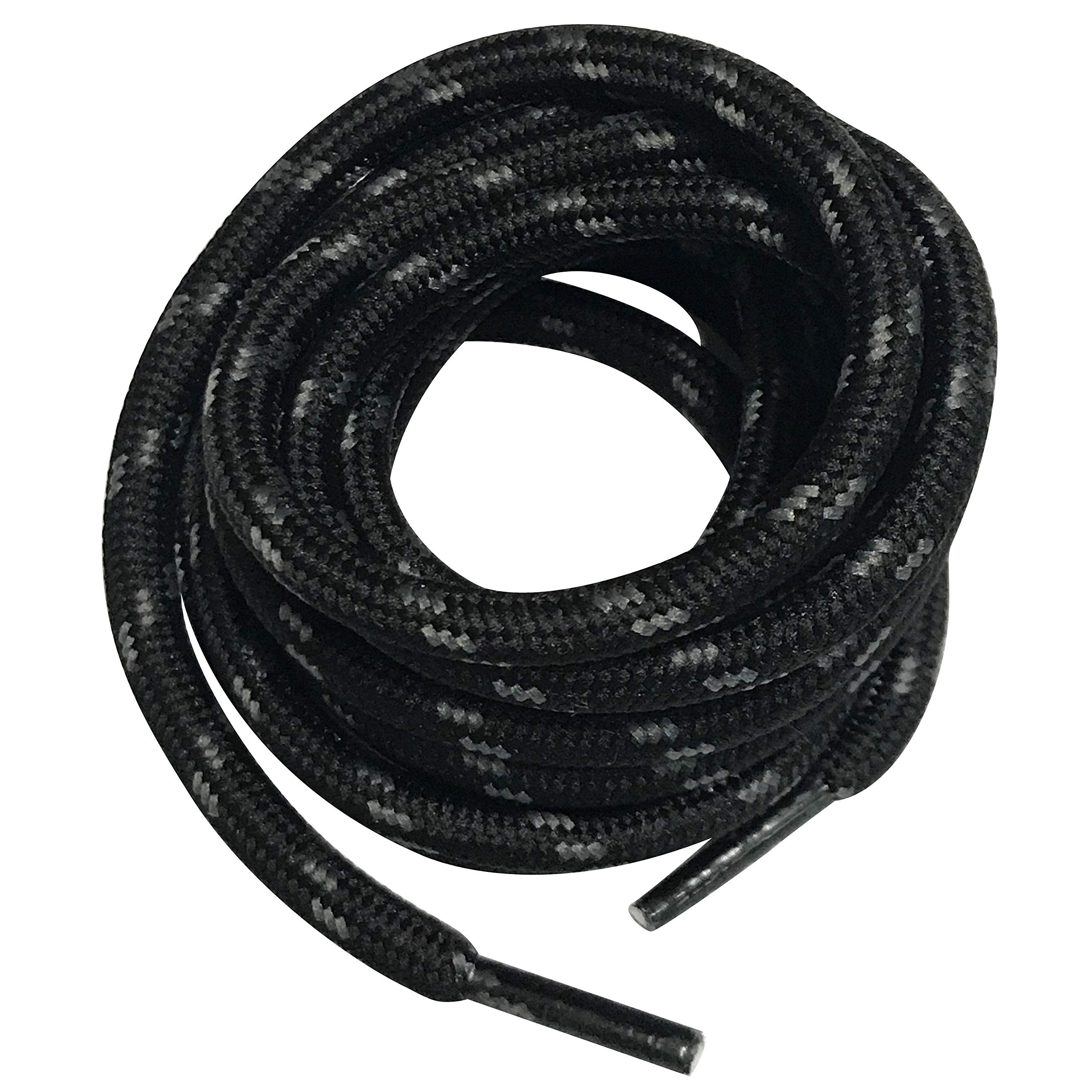 B&Q 3 Pairs Heavy Duty Round Boot Laces Shoelaces for Hiking Walking Construction Safety Work Boots Shoes