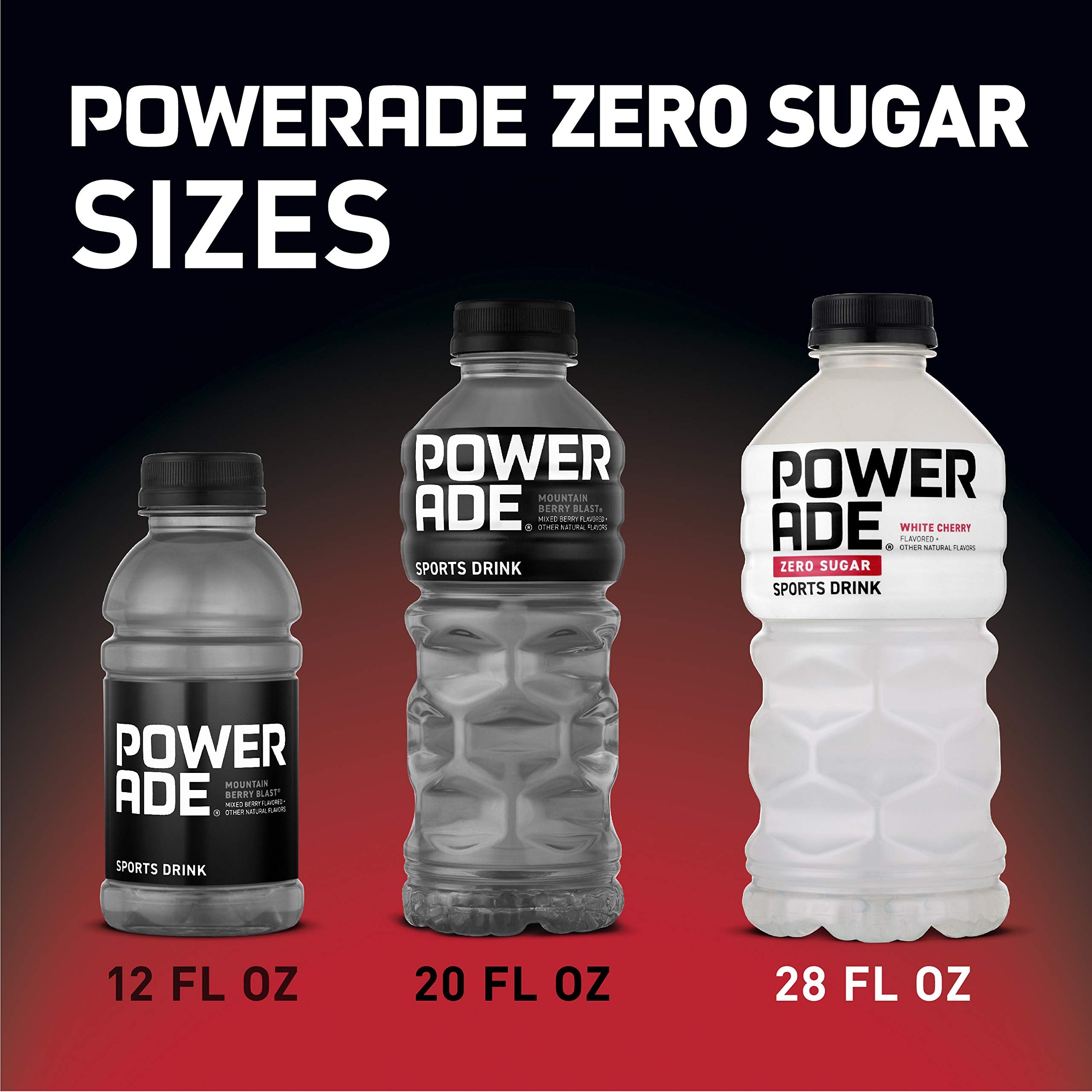 POWERADE White Cherry Zero, 28 Fl oz