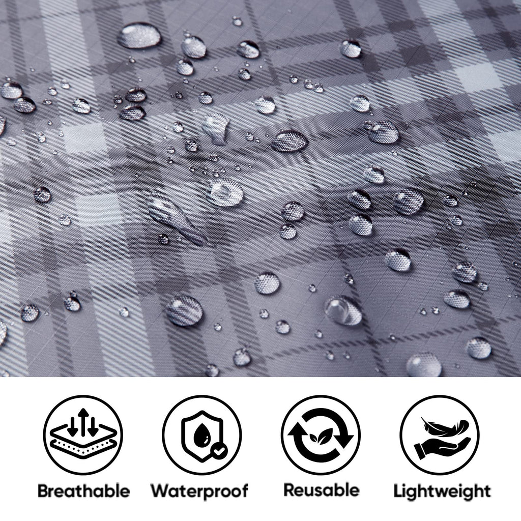 PTEROMY 3-in-1 Hooded Rain Poncho for Adult with Pocket, Waterproof Lightweight Unisex Raincoat for Hiking Camping Emergency