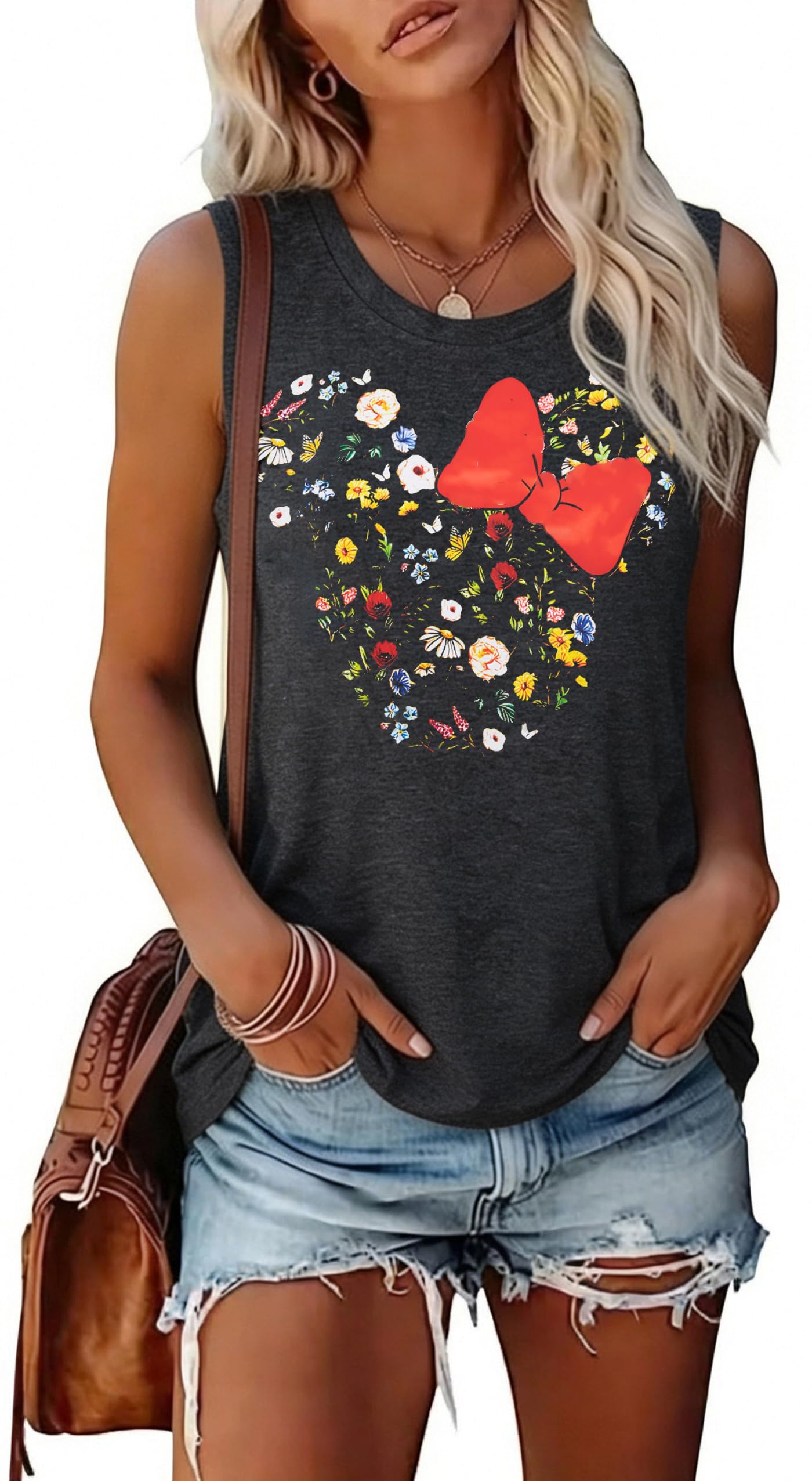 Magic Castle Tank Women Magic Kingdom Graphic Vest Summer Casual Vacation Sleeveless Tanks Tops