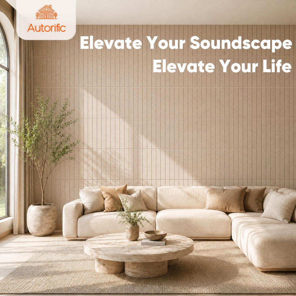 Art Acoustic Panels for Wall,5 Pack Sound Absorbing Panels,47.2” x 23.6” Soundproof Wall Panels,High-Density Acoustic Wall Panels,Decorative Sound Panels with Wood-Look