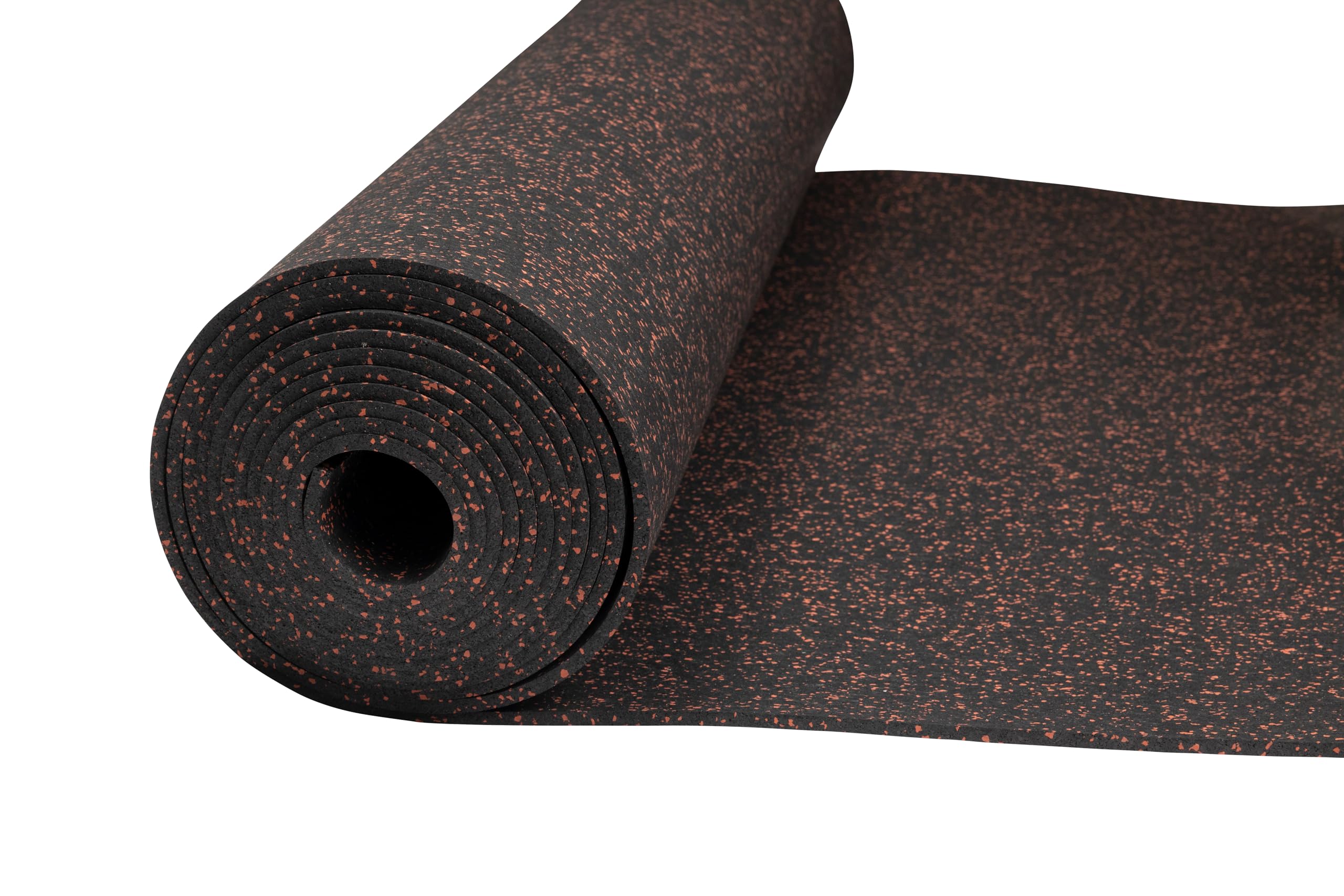 Playsafer Genaflex Rubber Gym Floor Mat, Heavy Duty Commercial Protective Gym Flooring Roll - 8mm Thick (10% Blue, 4' X 4')