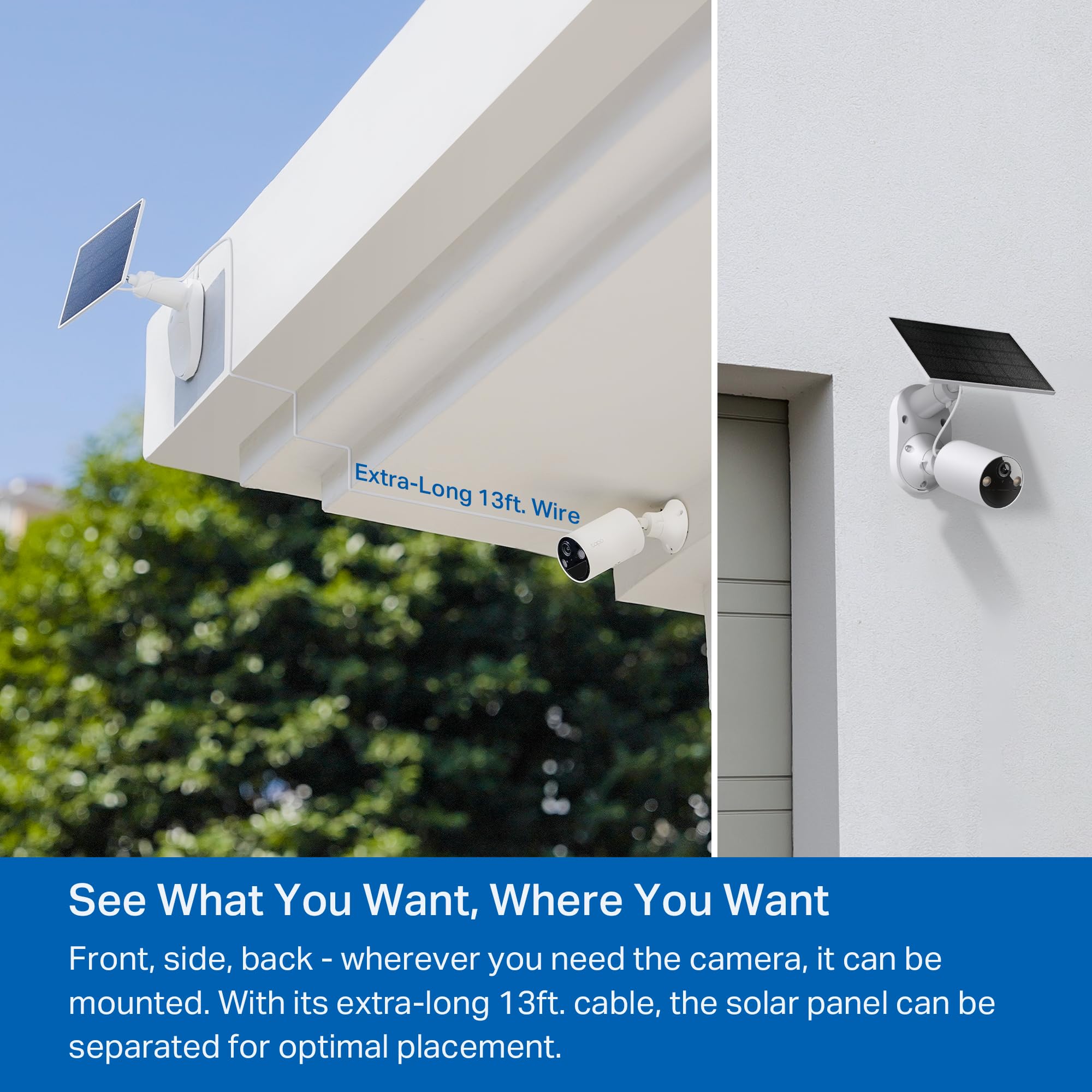 Tapo by TP-Link Wireless Outdoor Security Camera, 1080P, Up to 180 Days Battery Life, Free Person Detection, SD/Cloud Storage, Spotlight Color Night Vision, Alarm, No Hub Needed, Black, C403