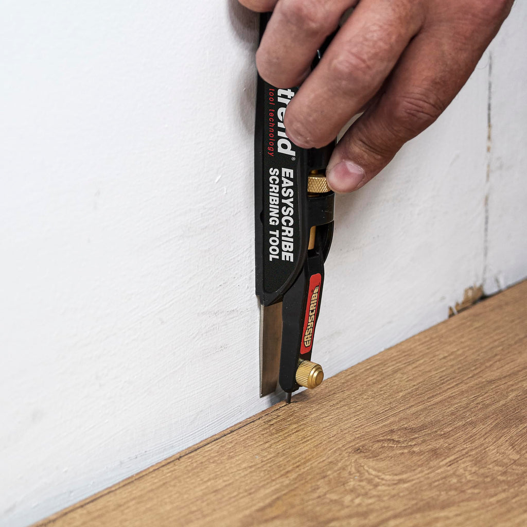 Trend EasyScribe Scribing Tool, Accurate Scribing Solution for Carpenters, Joiners, Tilers, Kitchen & Shop Fitters, E/SCRIBE, Black