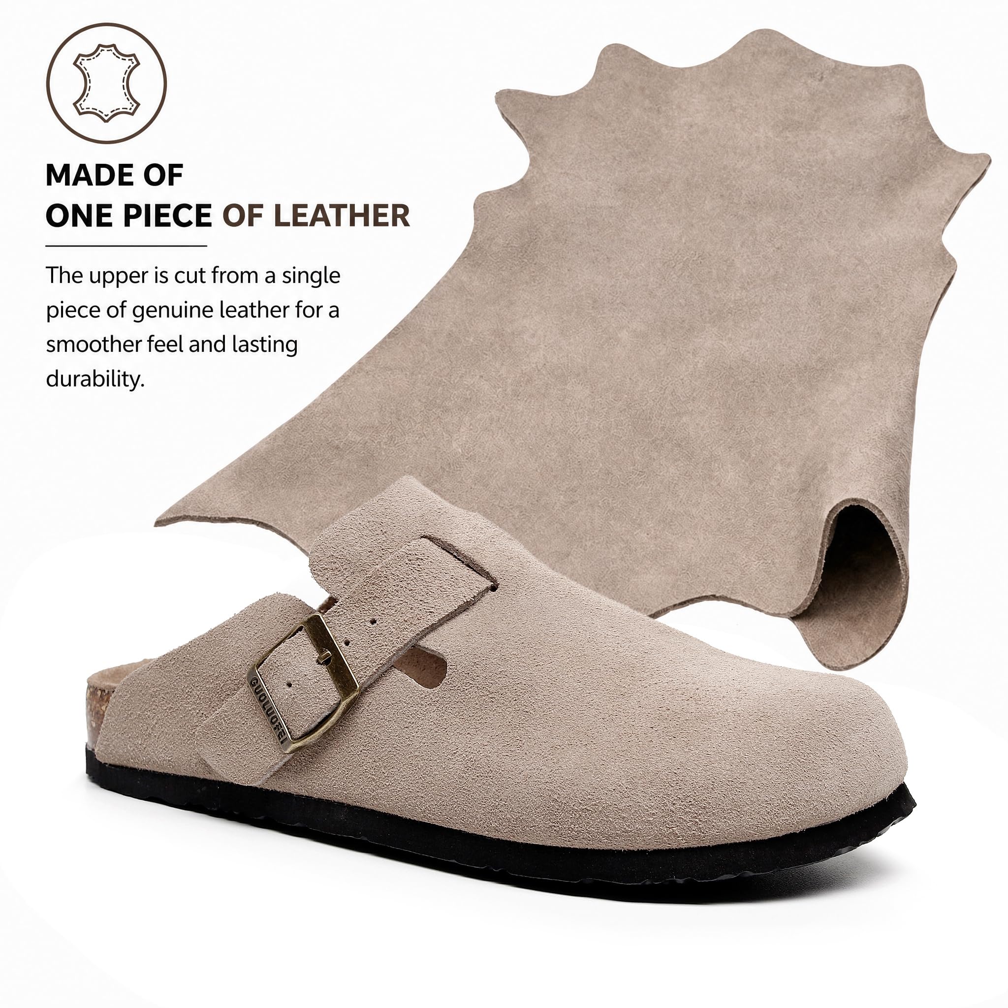 Clogs For Women, Womens Clogs- Mules House Slipers With Arch Support And Adjustable Buckle