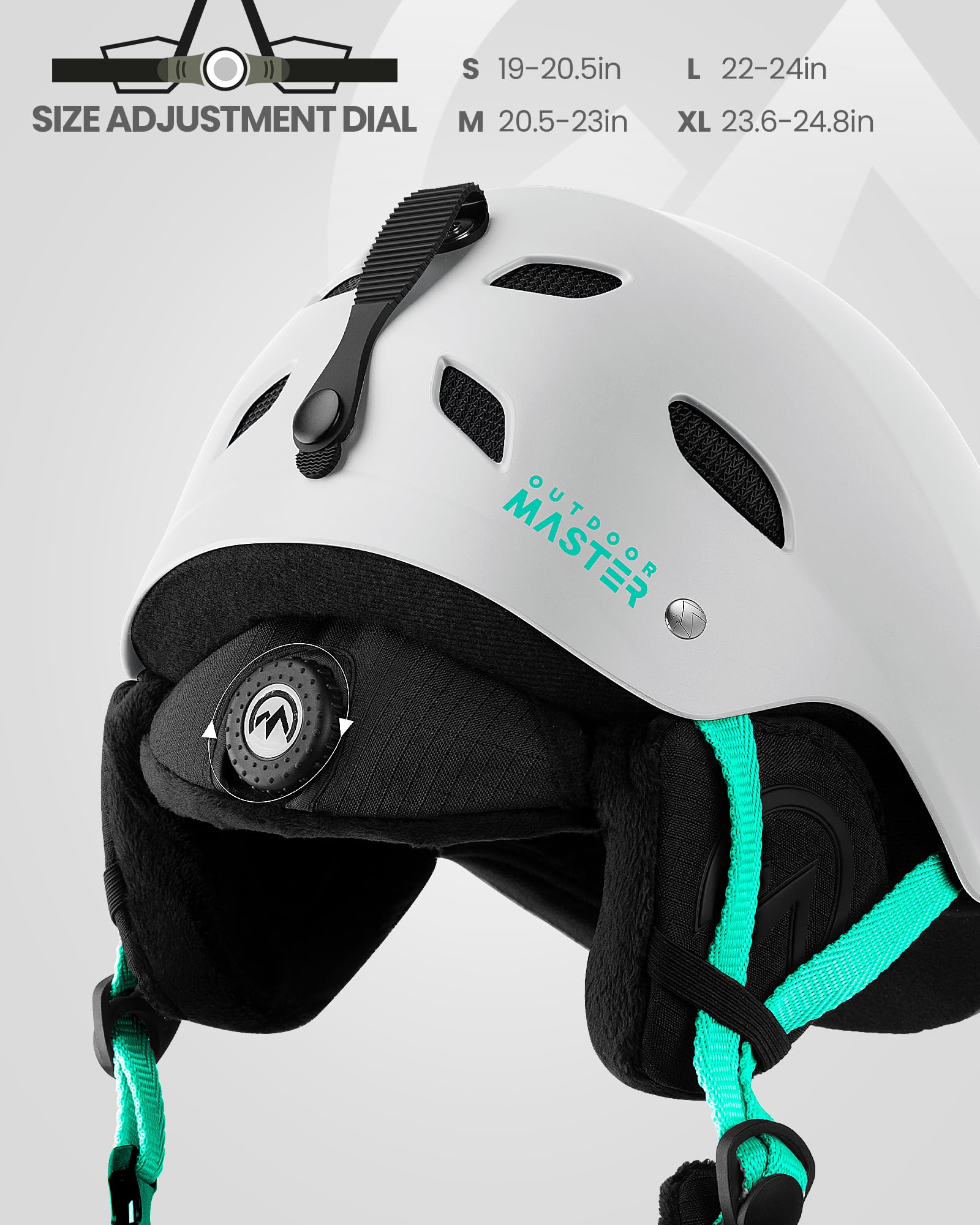 OutdoorMaster Kelvin Ski Helmet - Snowboard Helmet for Men, Women & Youth