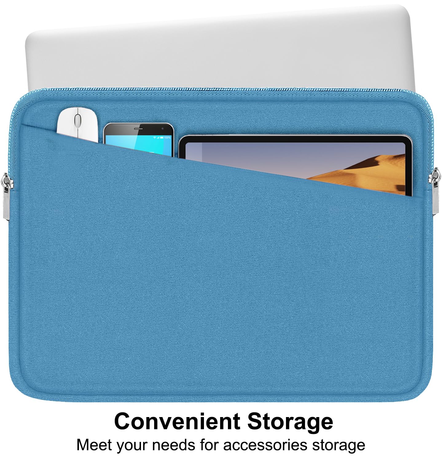 Laptop Sleeve Case 13.3 Inch, Durable 14 Inch Laptop Case Computer Carrying Bag Protective Cover Compatible with 13 14 inch MacBook Pro, MacBook Air, Dell, HP, Lenovo, Notebook, Computer, Black