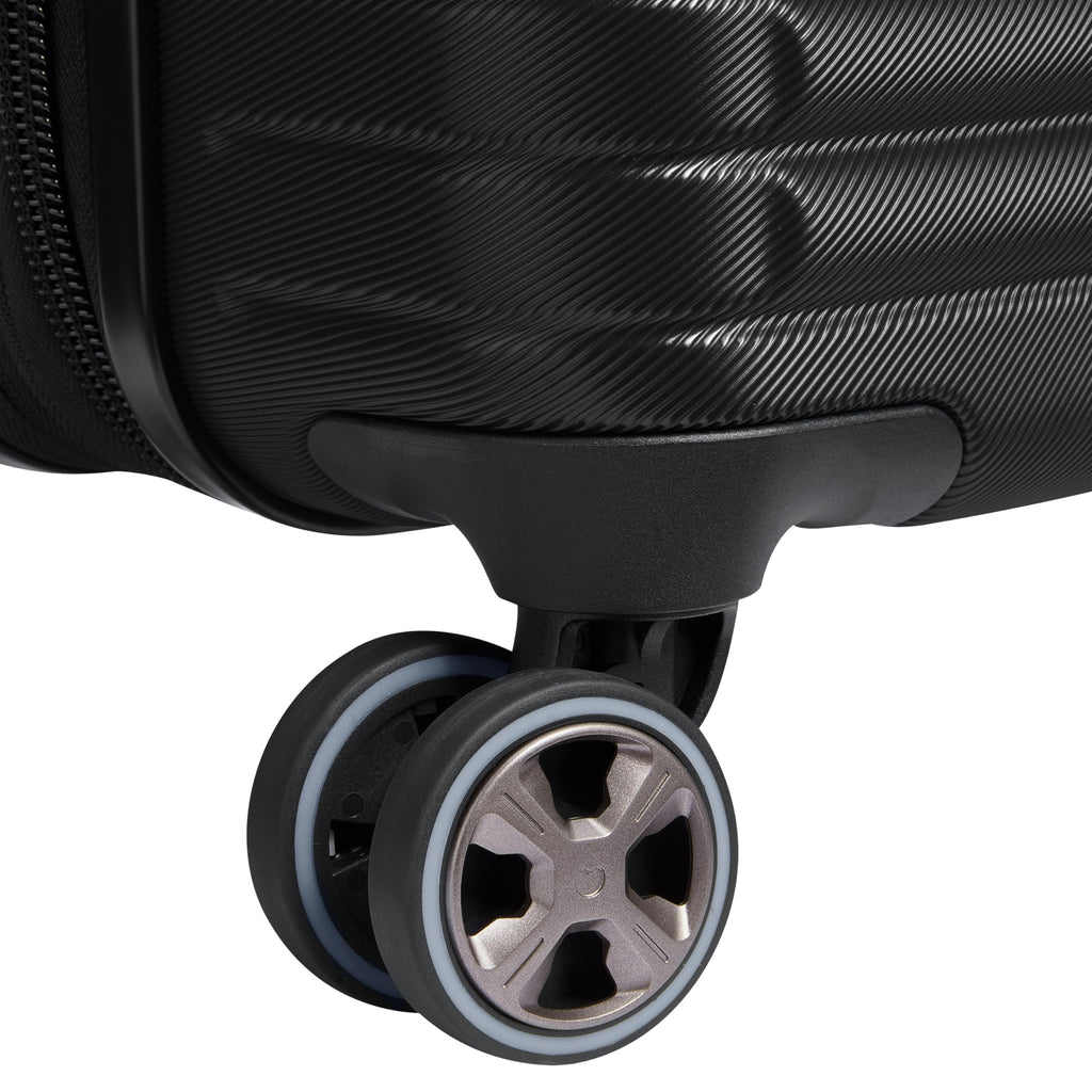 DELSEY PARIS Cruise 3.0 Hardside Expandable Luggage with Spinner Wheels, Black, Carry on 20 Inch