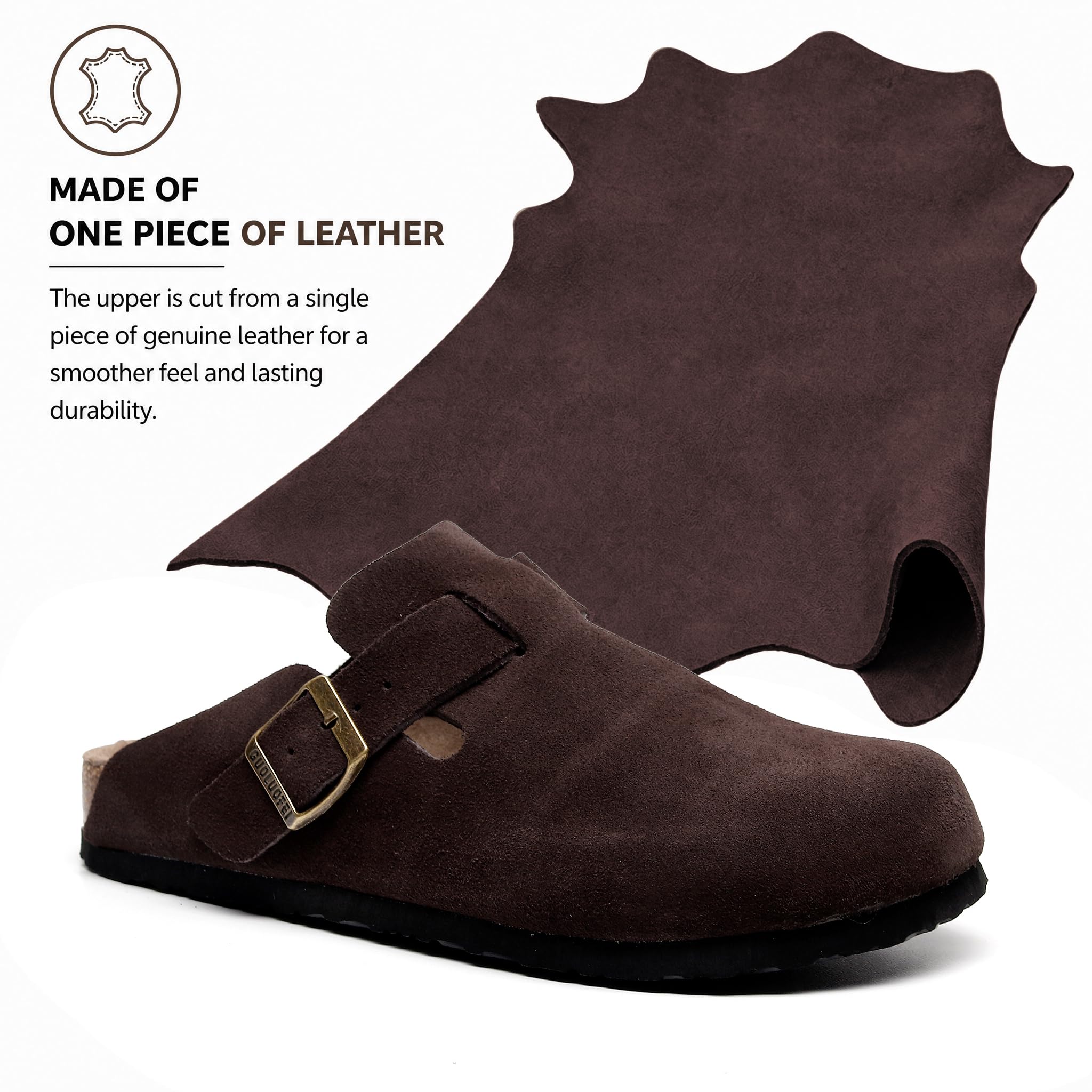 Clogs For Women, Womens Clogs- Mules House Slipers With Arch Support And Adjustable Buckle