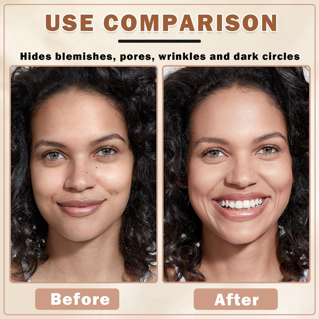 Air Brush Makeup Foundation and Makeup Primer for Face,Hydrates and Moisturizes,Buildable Coverage with Anti-aging Formula for Smooth Radiant Skin (01 Natural/Warm Porcelain)