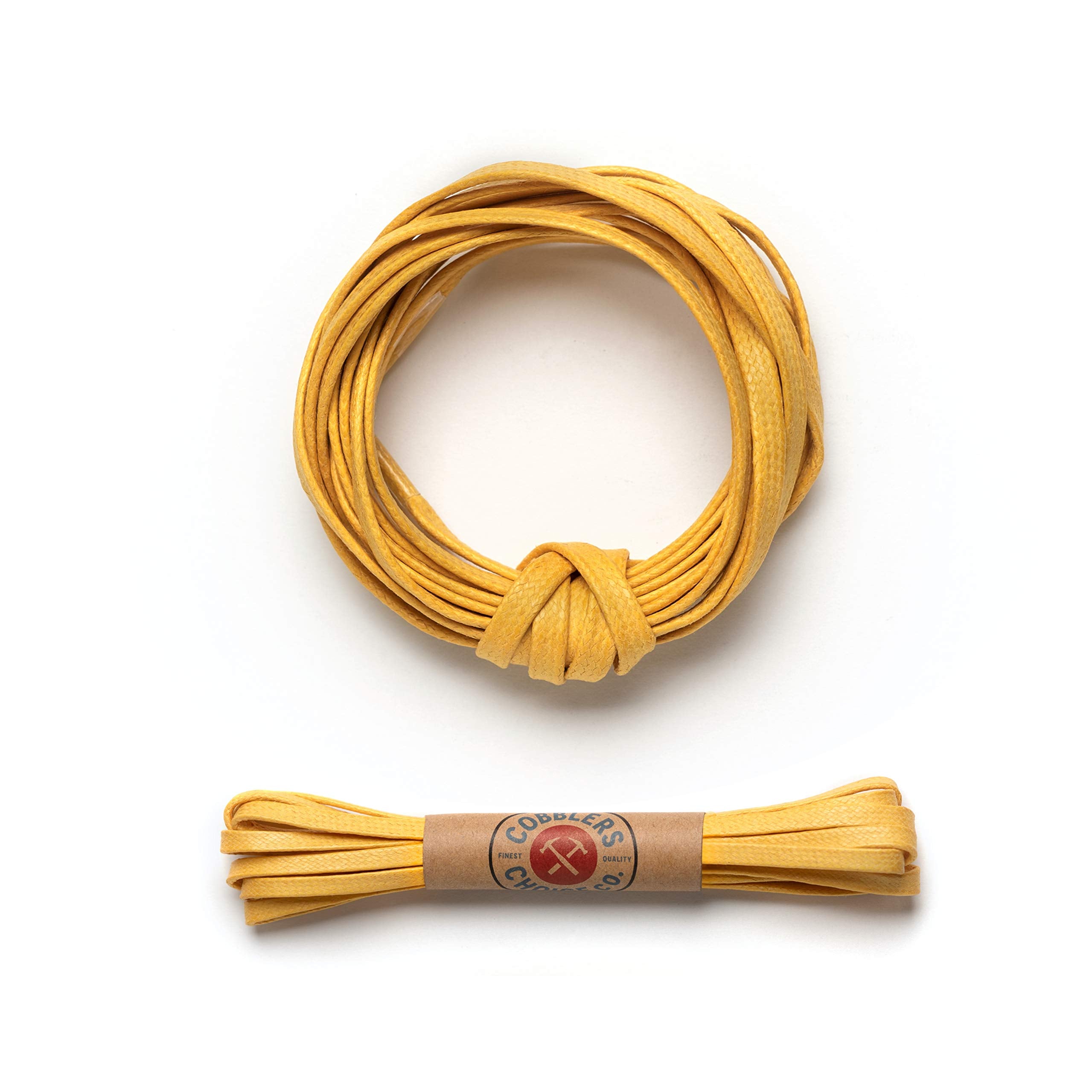 Premium Flat Waxed Cotton Boot Laces - Cobbler's Choice Shoe Laces - Durable and Beautiful!
