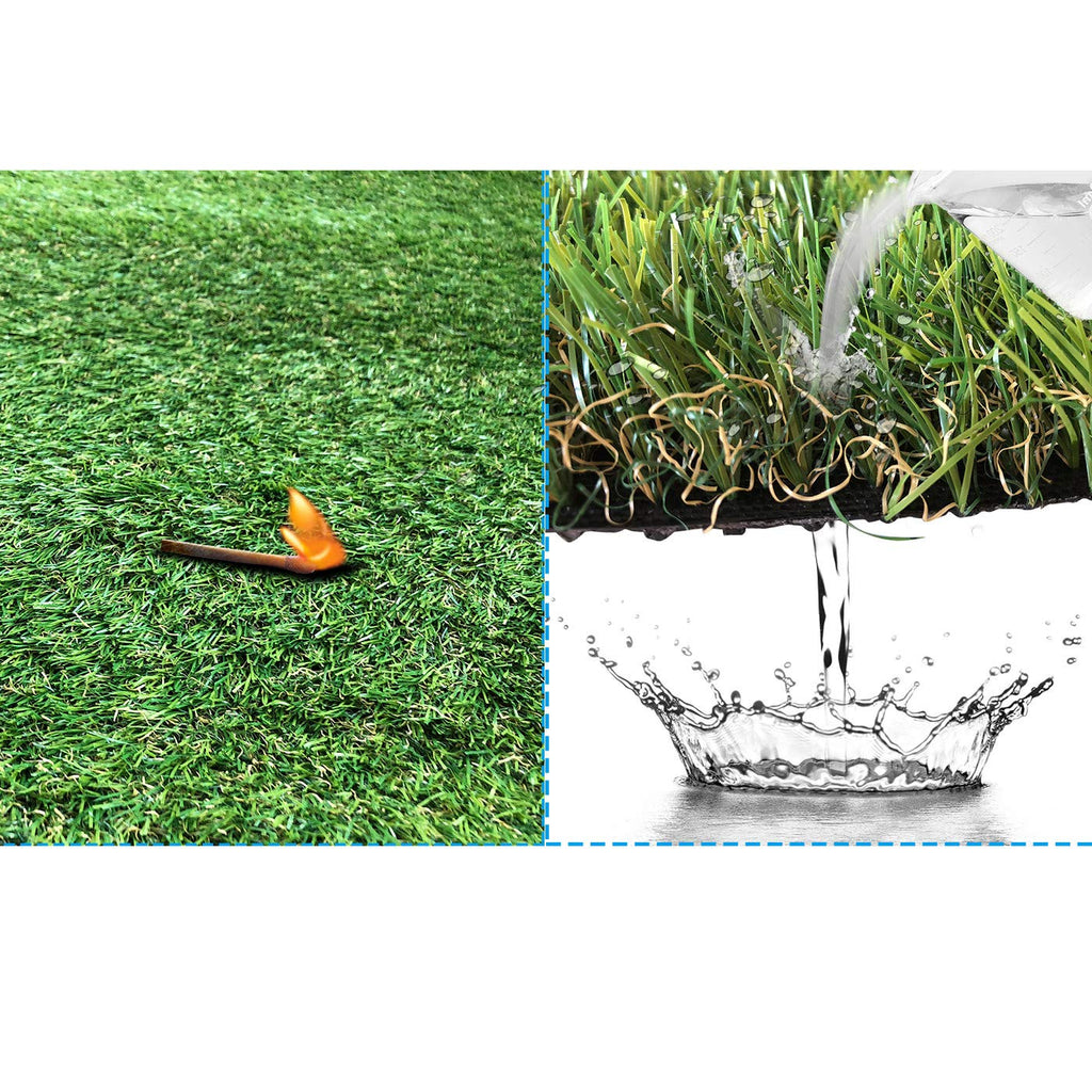 Petgrow 4FTx7FT Artificial Realistic & Thick Fake Mat for Outdoor Garden Landscape Pet Pad Dog Synthetic Grass Rug Turf