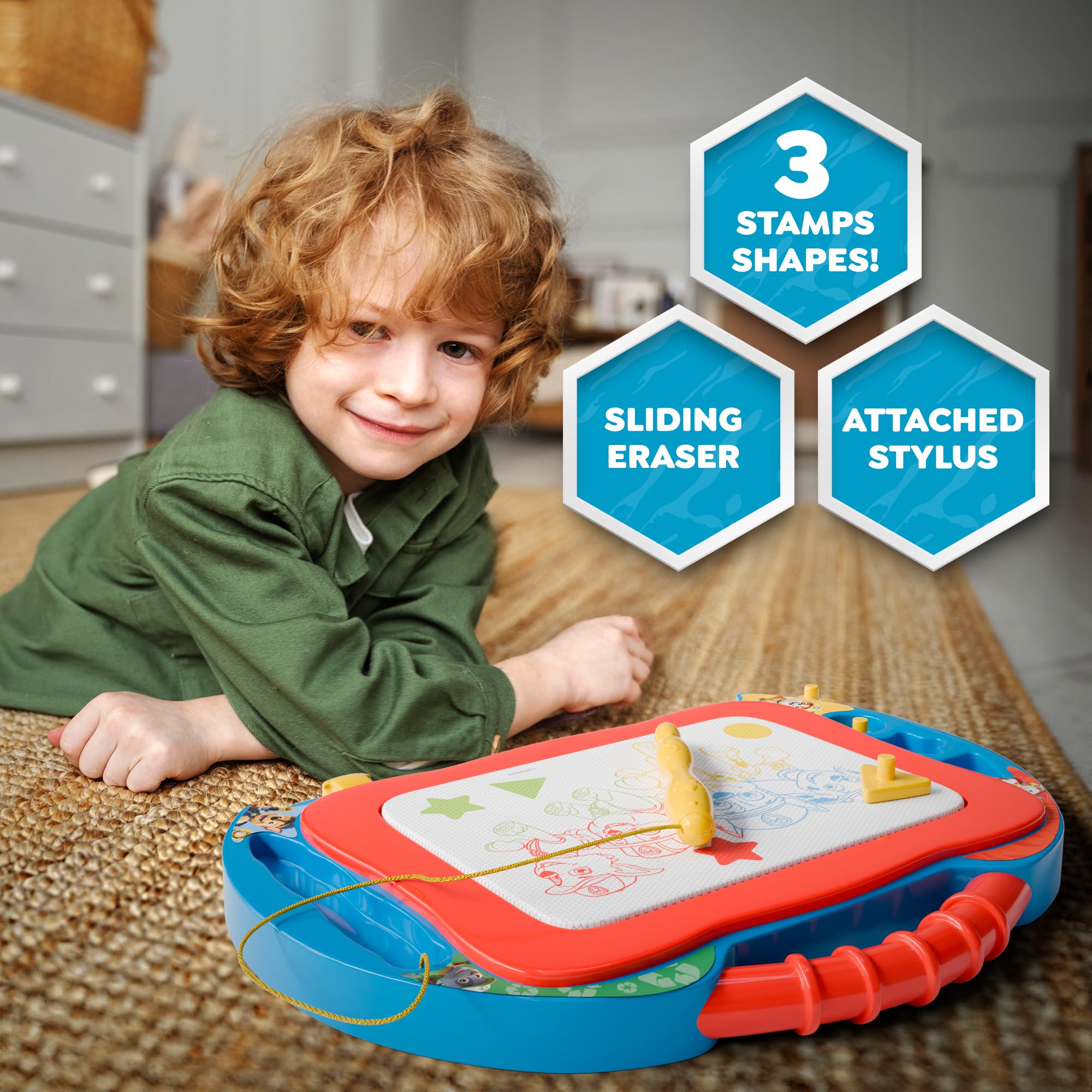 Lollipop Cocomelon Magnetic Drawing Board - Mess-Free Play & Creative Exploration for Toddler Artistic Development with Instant Blank Canvas and Easy Erasing - Educational Learning Toy for Toddlers