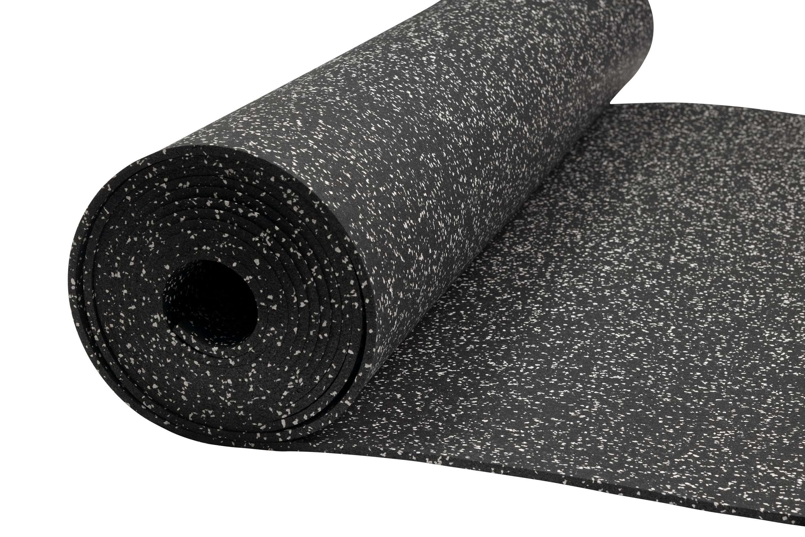 Playsafer Genaflex Rubber Gym Floor Mat, Heavy Duty Commercial Protective Gym Flooring Roll - 8mm Thick (10% Blue, 4' X 4')
