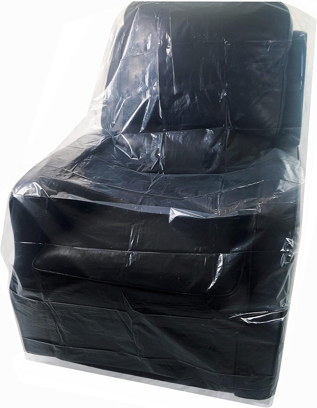 Uboxes (72x46) Chair Covers 2 MIL Heavy Duty Polyethylene to Protect Items from Dust Dirt and Spills, Clear, Set of 2