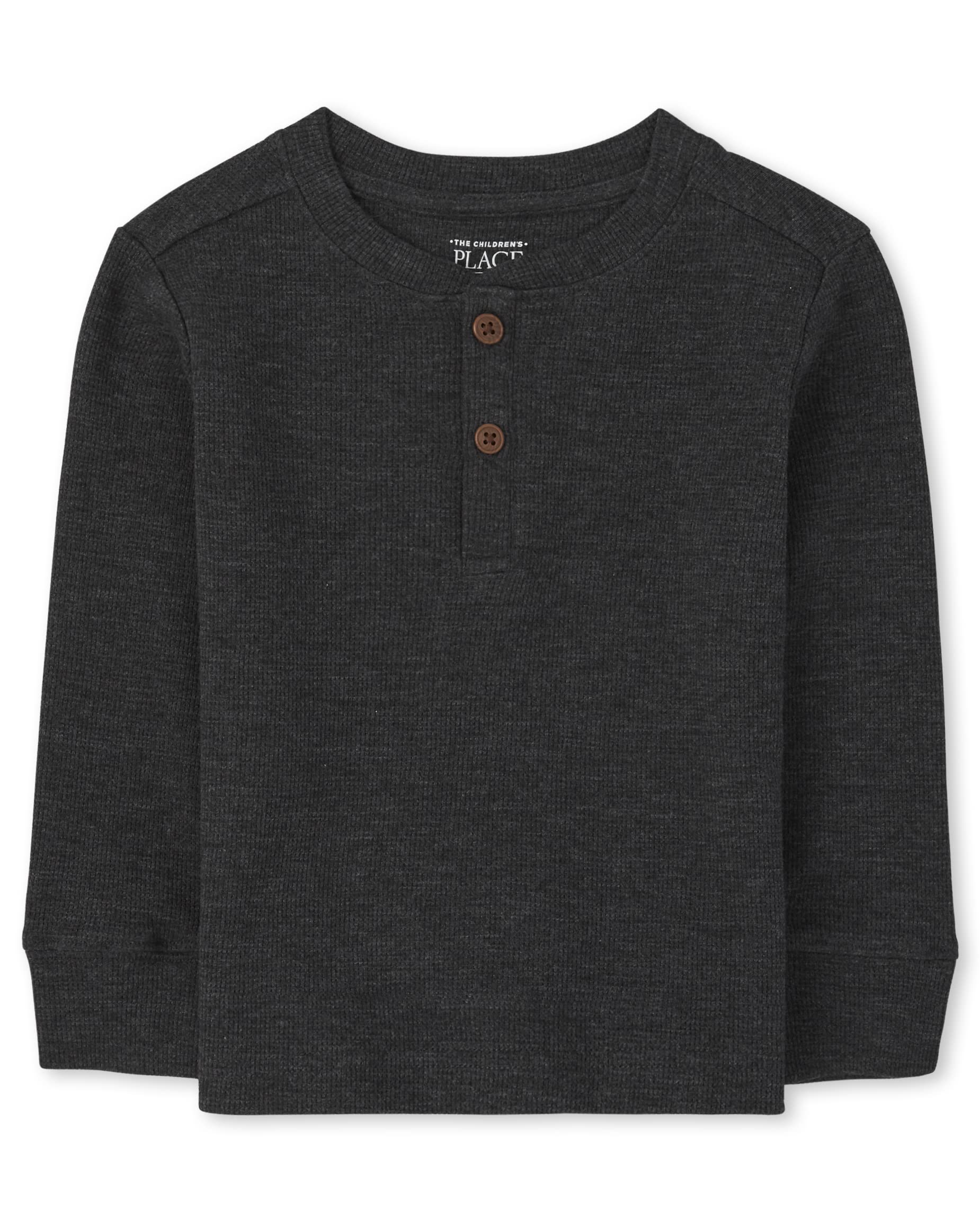 The Children's Place Boys and Toddler Long Sleeve Thermal Henley Shirt