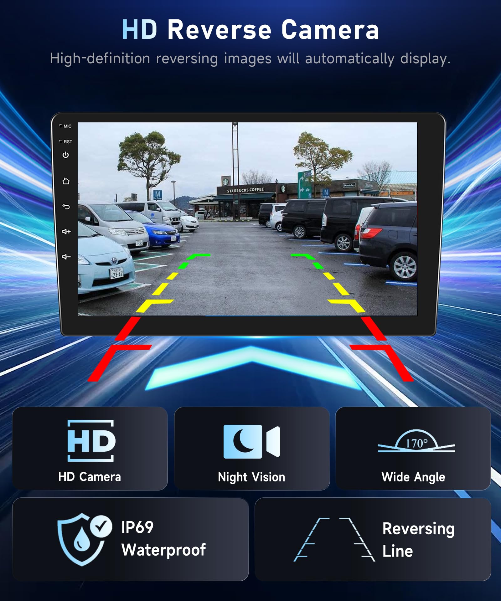 5G WiFi Android 15 Car Stereo for Chevrolet Chevy Camaro 2008–2015 Wireless Carplay Android Auto,9" HD IPS Touchscreen Car Radio Support GPS/10band DSP Audio/Bluetooth/FM/SWC/Backup Camera