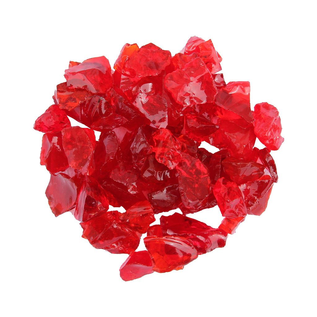 Hiland RGLASS-2-AMB Fire Glass, 20 lb, Amber