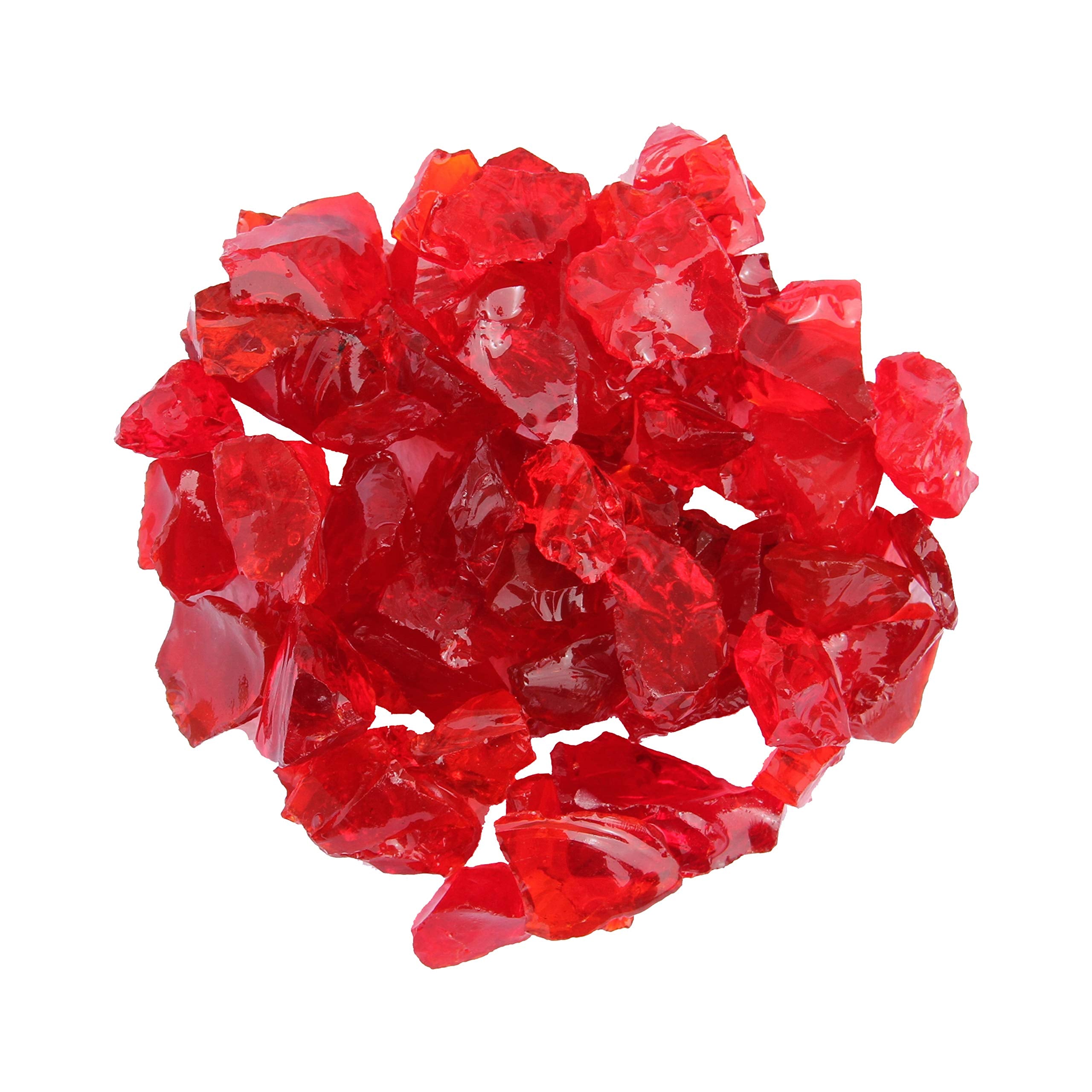 Hiland RGLASS-2-AMB Fire Glass, 20 lb, Amber