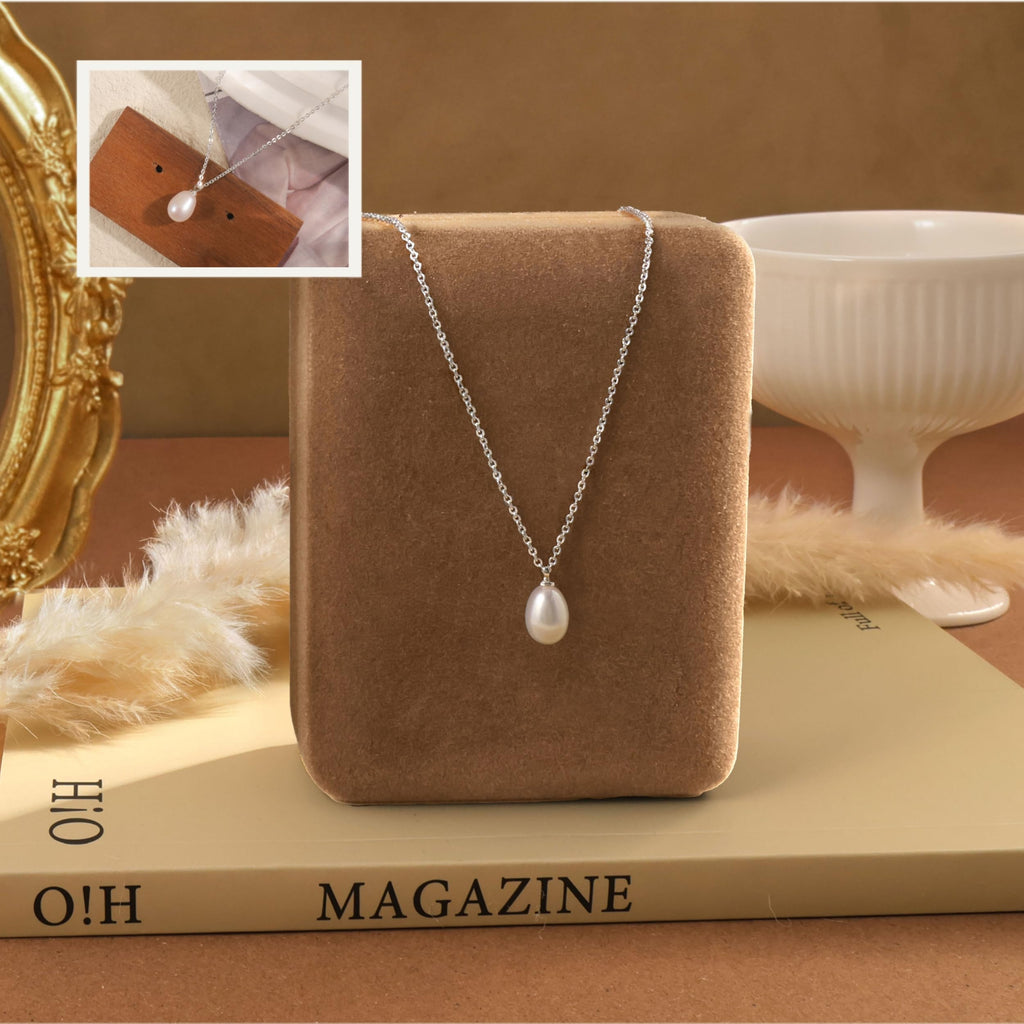 Pearl Necklace for Women Trendy,14k Gold Plated Necklace Dainty Wedding Necklace Small Cute Choker Necklace Gold Prom Drop Necklace Vintage Waterproof Jewelry for Women Prom Jewelry Fashion Gifts