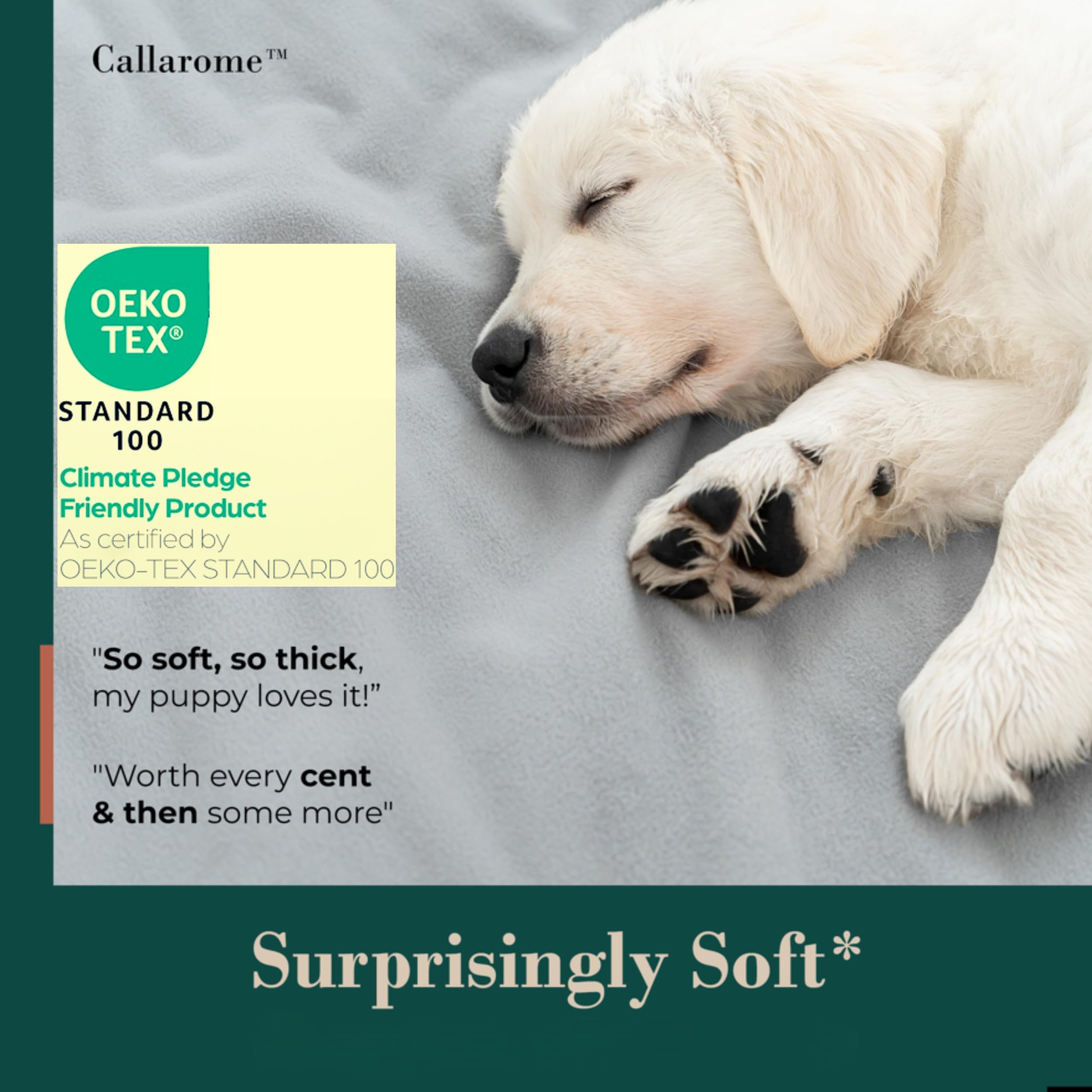 Waterproof Blanket for Bed & Couch Protection, Reddish/Green, 80"x90" | High-Density Heavy-Duty Material – Ultra-Soft & Durable Soft Fleece, Leakproof, Reversible, Silent No-Crinkle Design