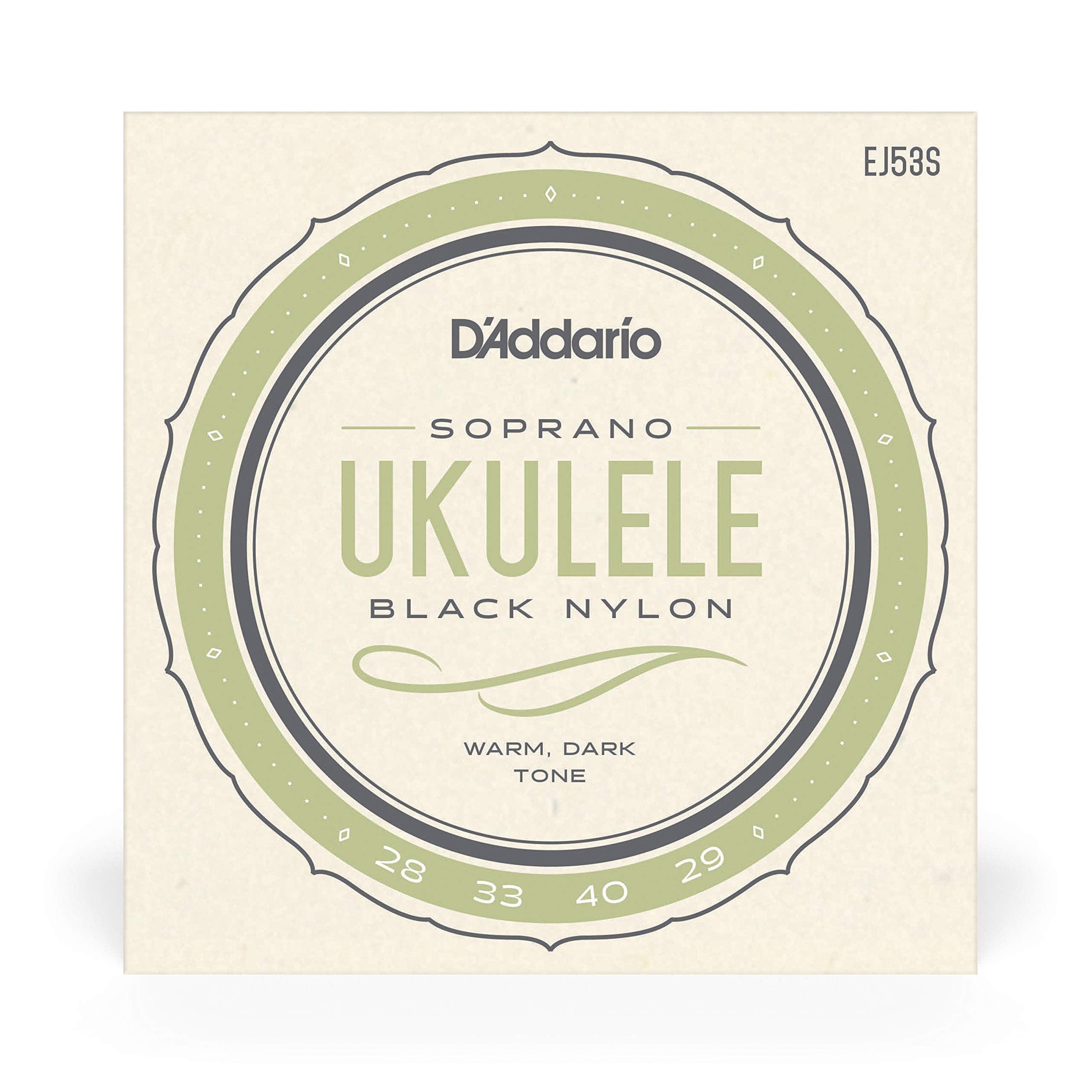 D'Addario Baritone Ukulele Strings, Fluorocarbon, EJ99B, 4-String Set, Pack of 1