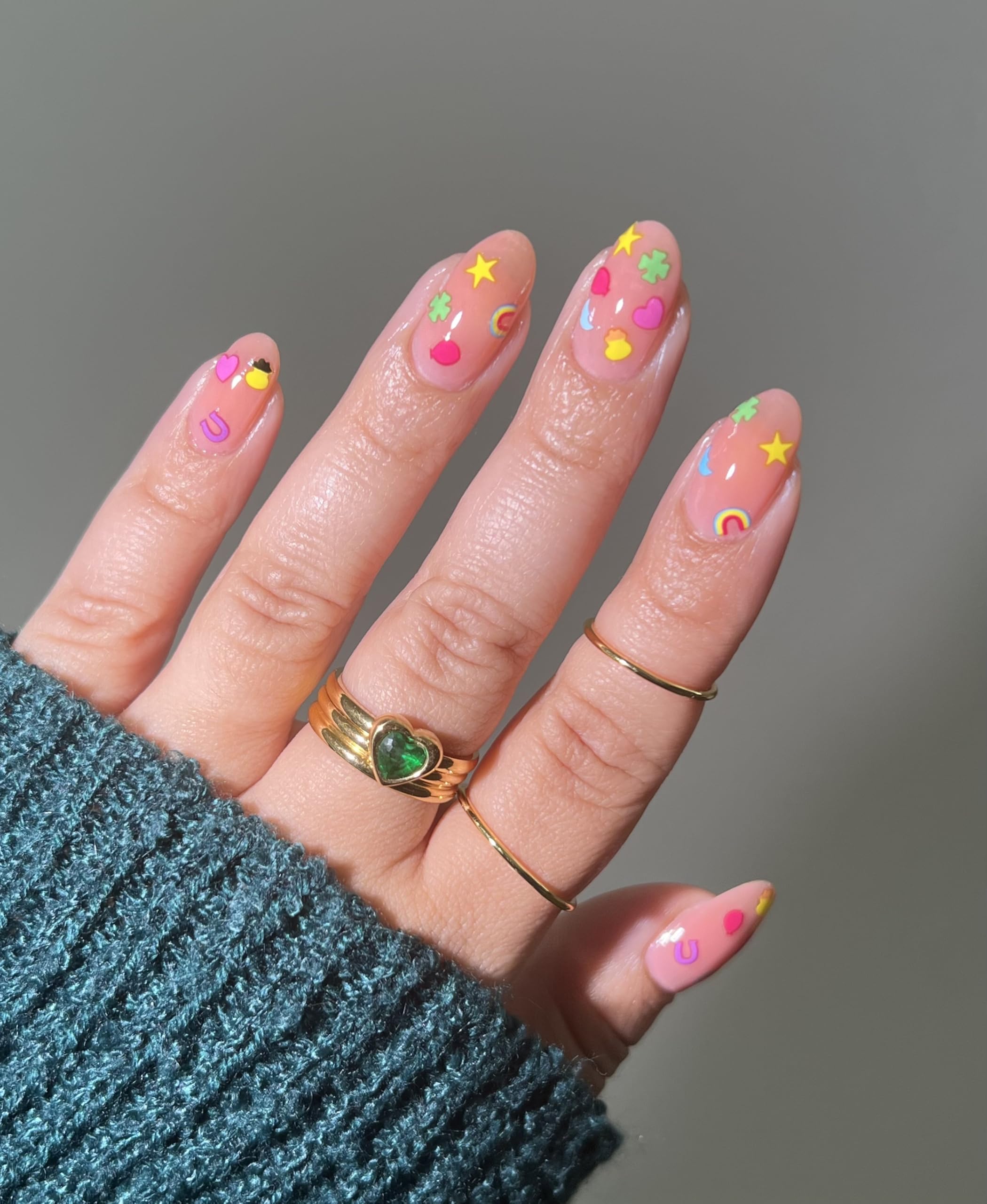 Deco Beauty 90s Baby - Super Thin & Easy-to-Apply Nail Art with The Cutest Designs - Durable & Long-Lasting Nail Art Stickers and Decals for Women, for DIY at-Home Manicures & Salon-Quality Nails