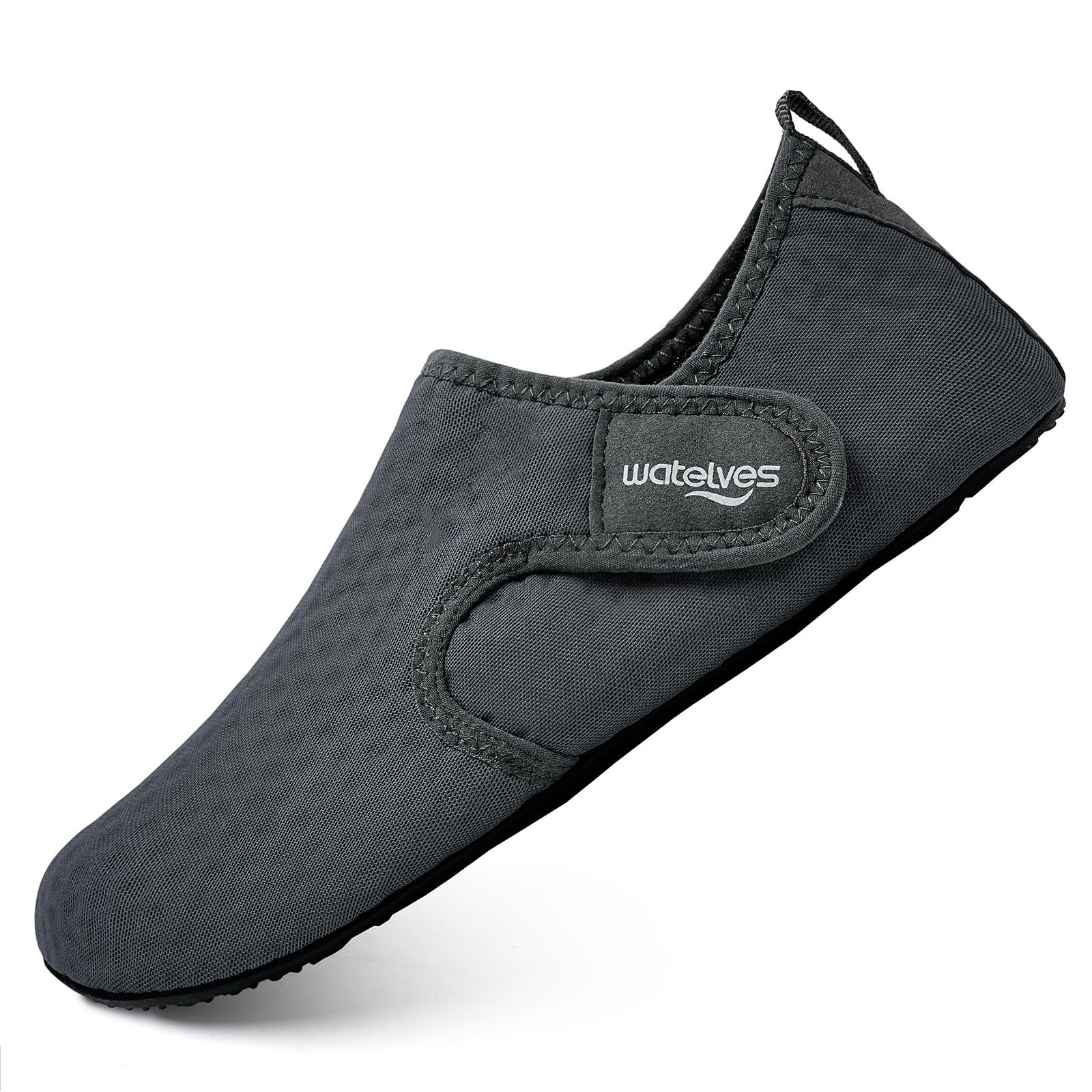 WateLves Water Shoes for Women Men Swim Beach Aqua Socks Quick Dry Barefoot House Slippers Travel Shoes with Adjustable Magic Tape for Pool Diving Boating Yoga Surf