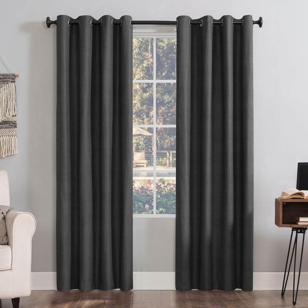 Sun Zero Columbia Thermal Insulated 100% Blackout Grommet Curtain Single Panel, 50" x 63", Cedar Orange
