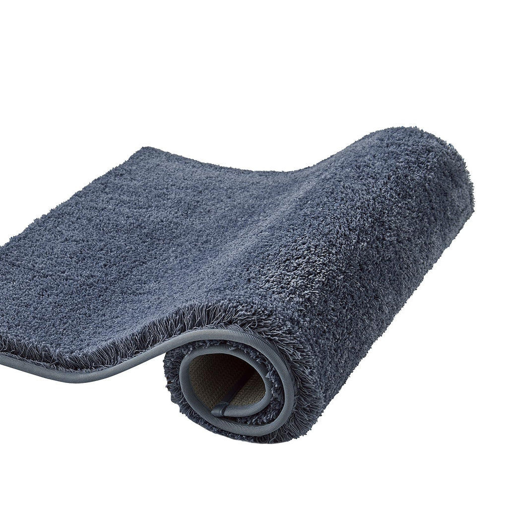 CozeCube Circle Fleece Bath mats for Bathroom, Fluffy Absorbent, Melange Quick Dry Microfiber Bath Rugs, Non Slip Washable Shower Mat Gifts, Brown, 24" X 16"