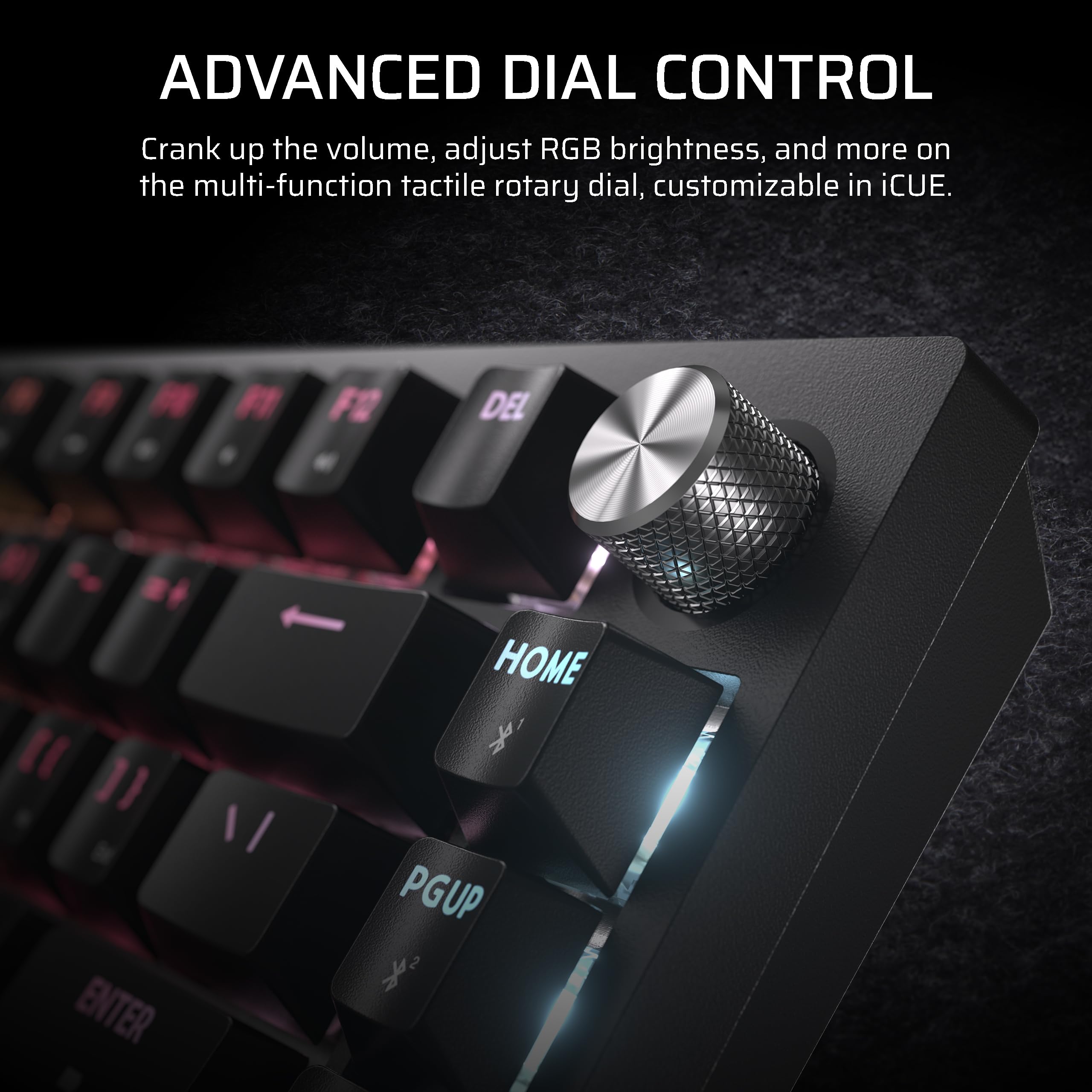 Corsair K65 Plus Wireless 75% RGB Mechanical Gaming Keyboard – Pre-Lubricated MLX Red Linear Switches – PBT Dye-Sub Keycaps – PC, Mac, PS5, PS4, Xbox, iPad – QWERTY NA – Black/Gray