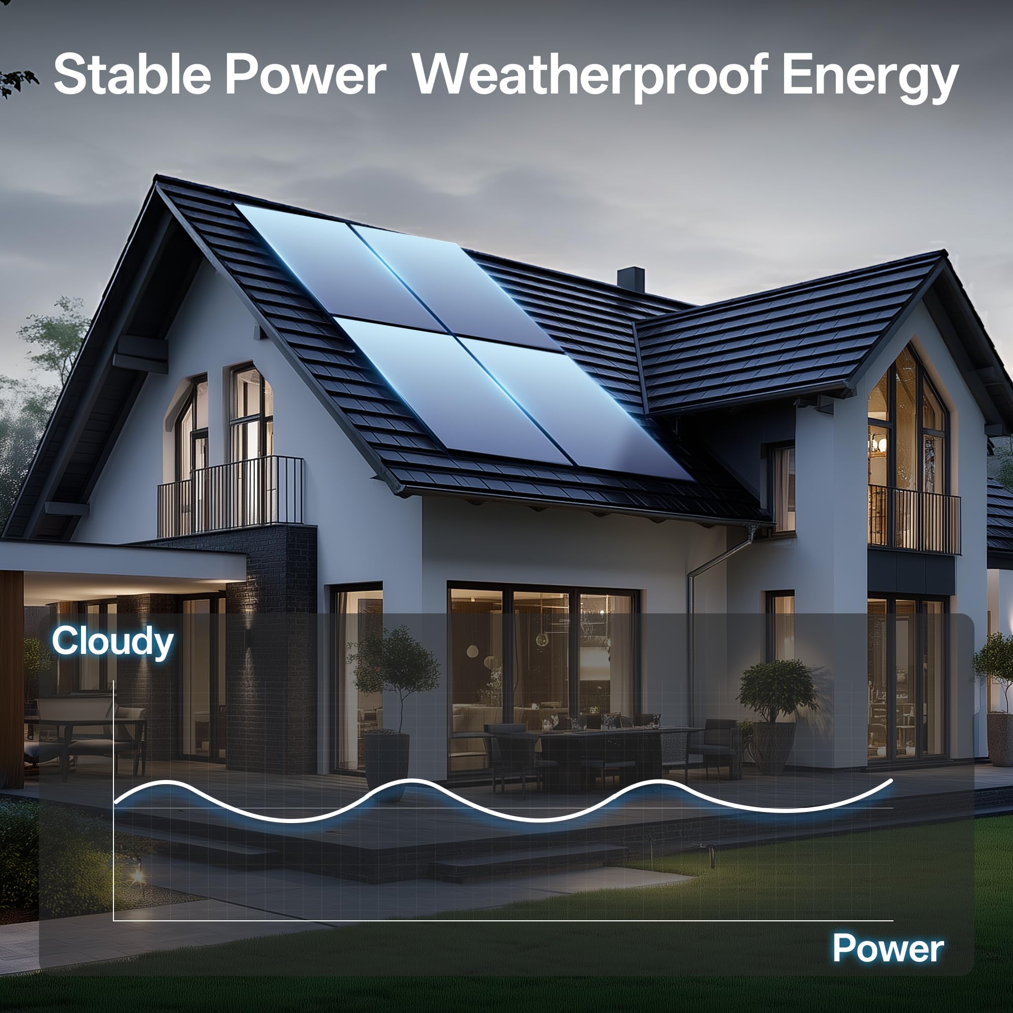 JJN 100 Watt Solar Panels, 10BB Monocrystalline 12V 100W Solar Panel, 23% High Efficiency PV Module Power Charger for RV, Home, Farm, Boat, Caravan and Off-Grid Applications