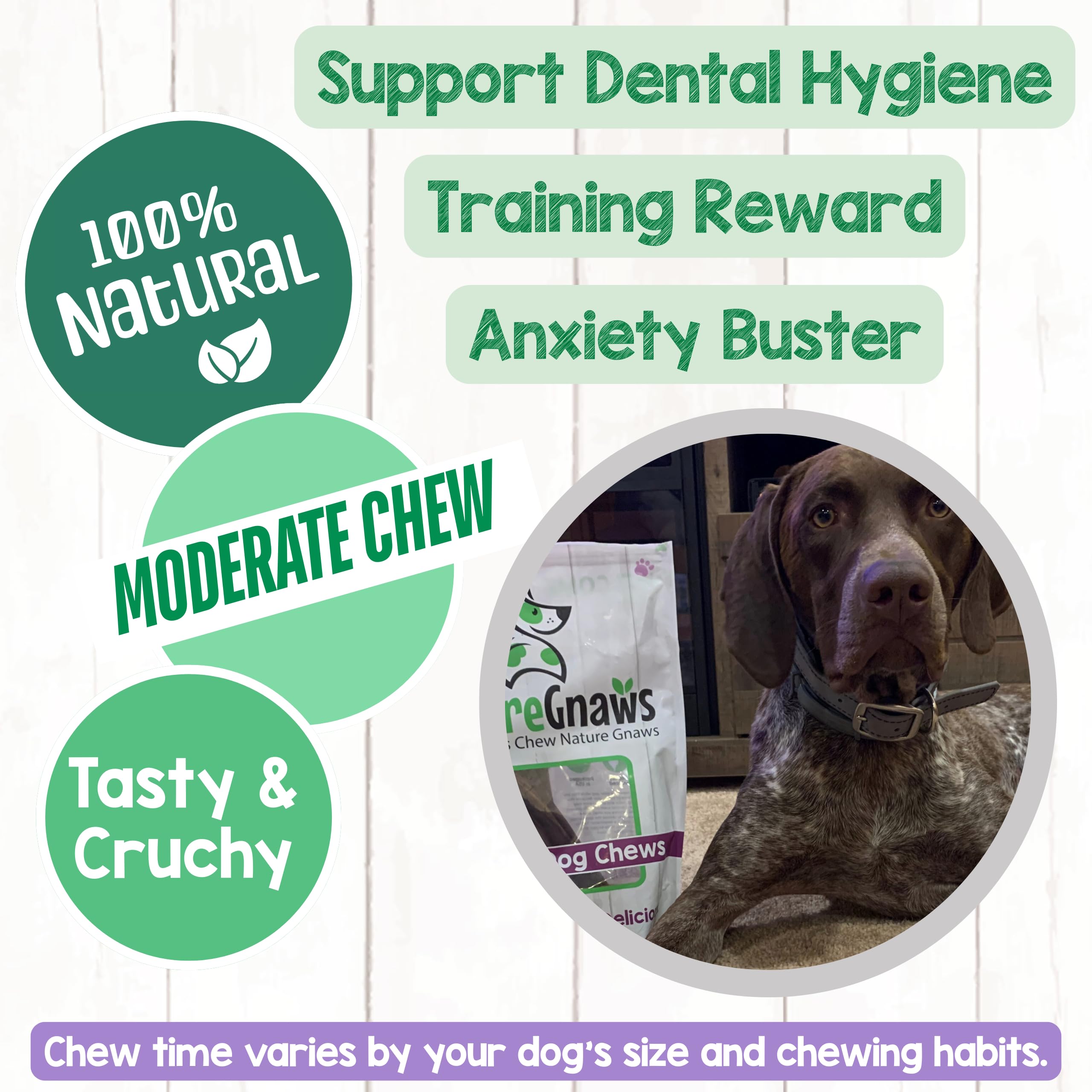 Nature Gnaws Beef Gullet Chews for Small Dogs 4-5" (20 Count) - Natural Beef Jerky Stick Dog Chew Treats - Rawhide Free