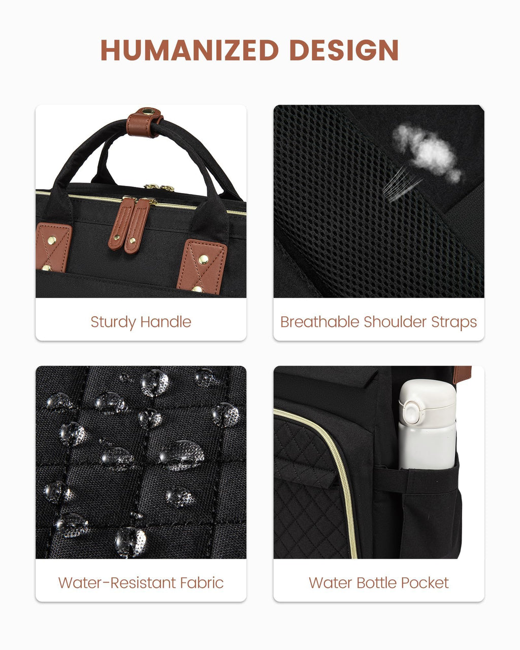 LOVEVOOK Laptop Backpack for Women, 15.6 inch Waterproof Nurse Bag Teacher Work Backpack Purse for Women, Travel Computer Backpack for College Office Business Ladies