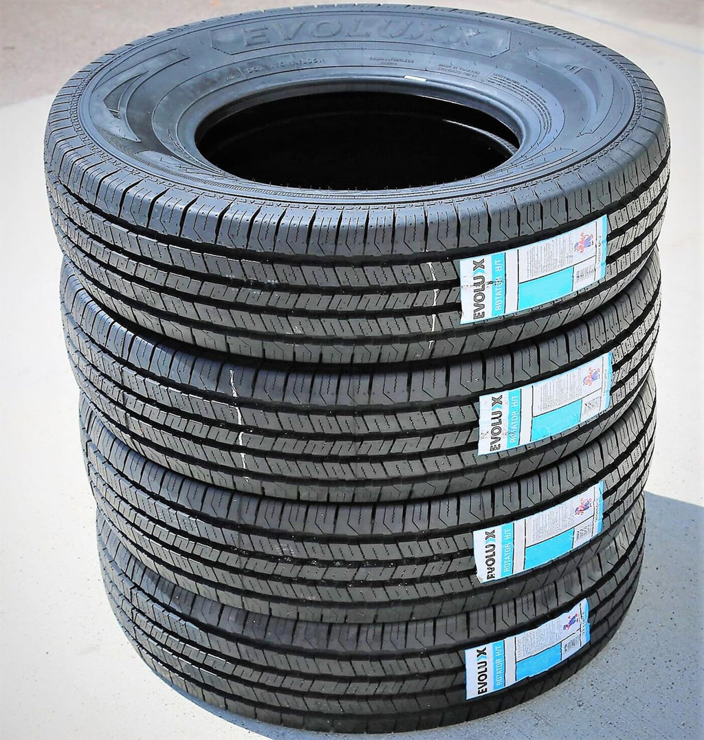 Evoluxx Rotator H/T All-Season Commercial Van Radial Tire-195/75R16 195/75/16 195/75-16 107/105R Load Range D LRD 8-Ply BSW Black Side Wall